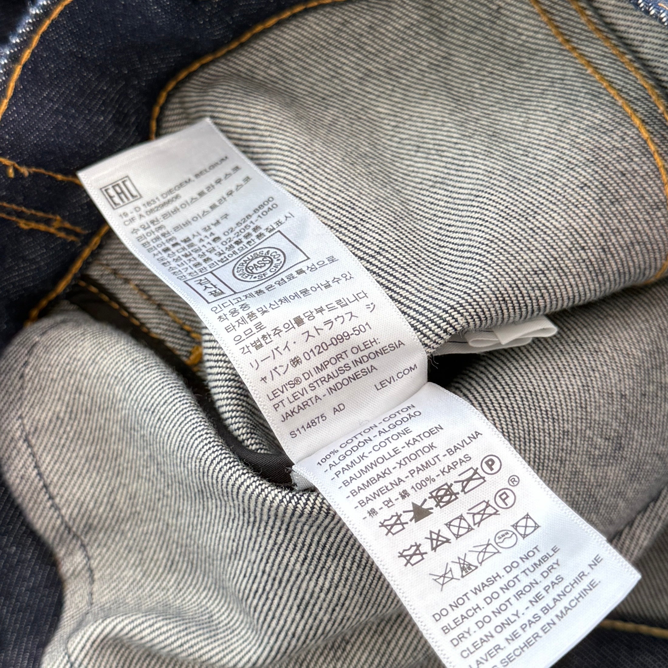 sacai × Levi's 2025SS Double Name Docking Denim Jacket 25-03708M Size S サカイ×リーバイス ダブルネーム ドッキング デニムジャケット サイズS