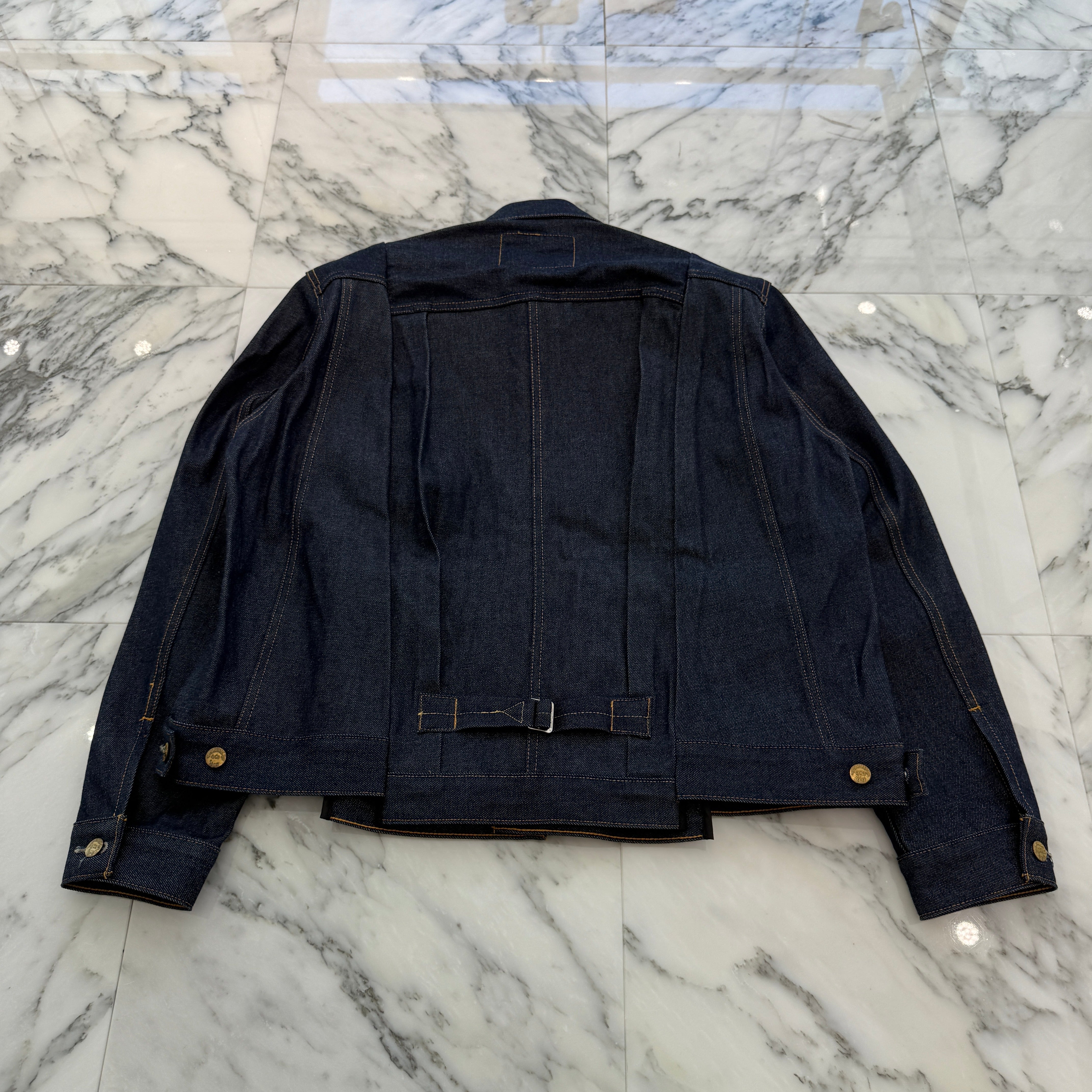 sacai × Levi's 2025SS Double Name Docking Denim Jacket 25-03708M