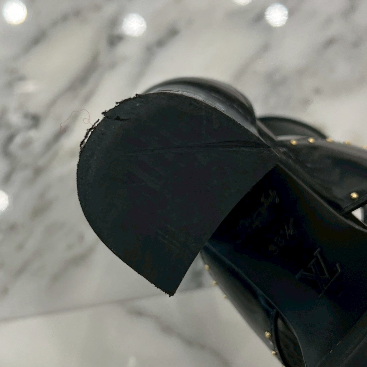 LOUIS VUITTON Star Trail Line Studded Heel Sandals NA0290 Size 38 1/2 ルイヴィトン スタートレイルラインスタッズヒールサンダル サイズ38 1/2