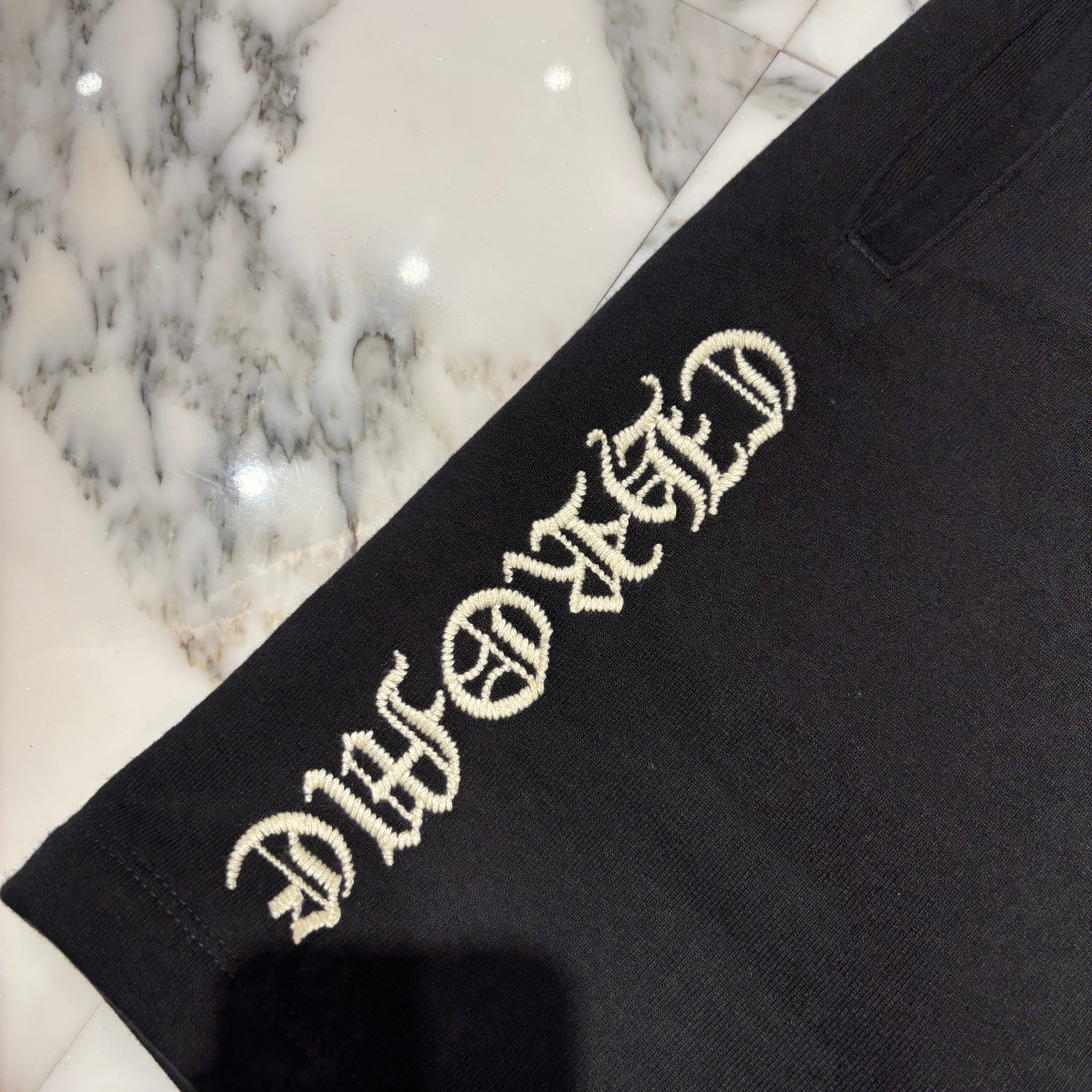 CHROME HEARTS Y NOT SLO RIDE Logo Sweat Half Pants Size S クロムハ―ツ ワイノット スローライド ロゴ スウェットハーフパンツ サイズS