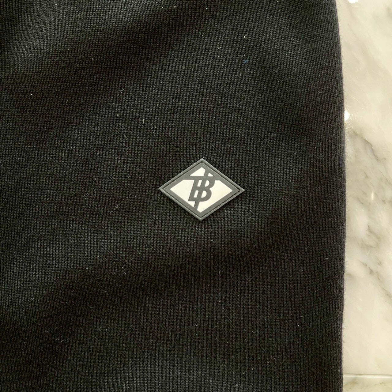 BURBERRY Rubber Logo Patch Wool Long Pants 8023524 Size L バーバリー ラバーロゴパッチ ウール ロングパンツ サイズL