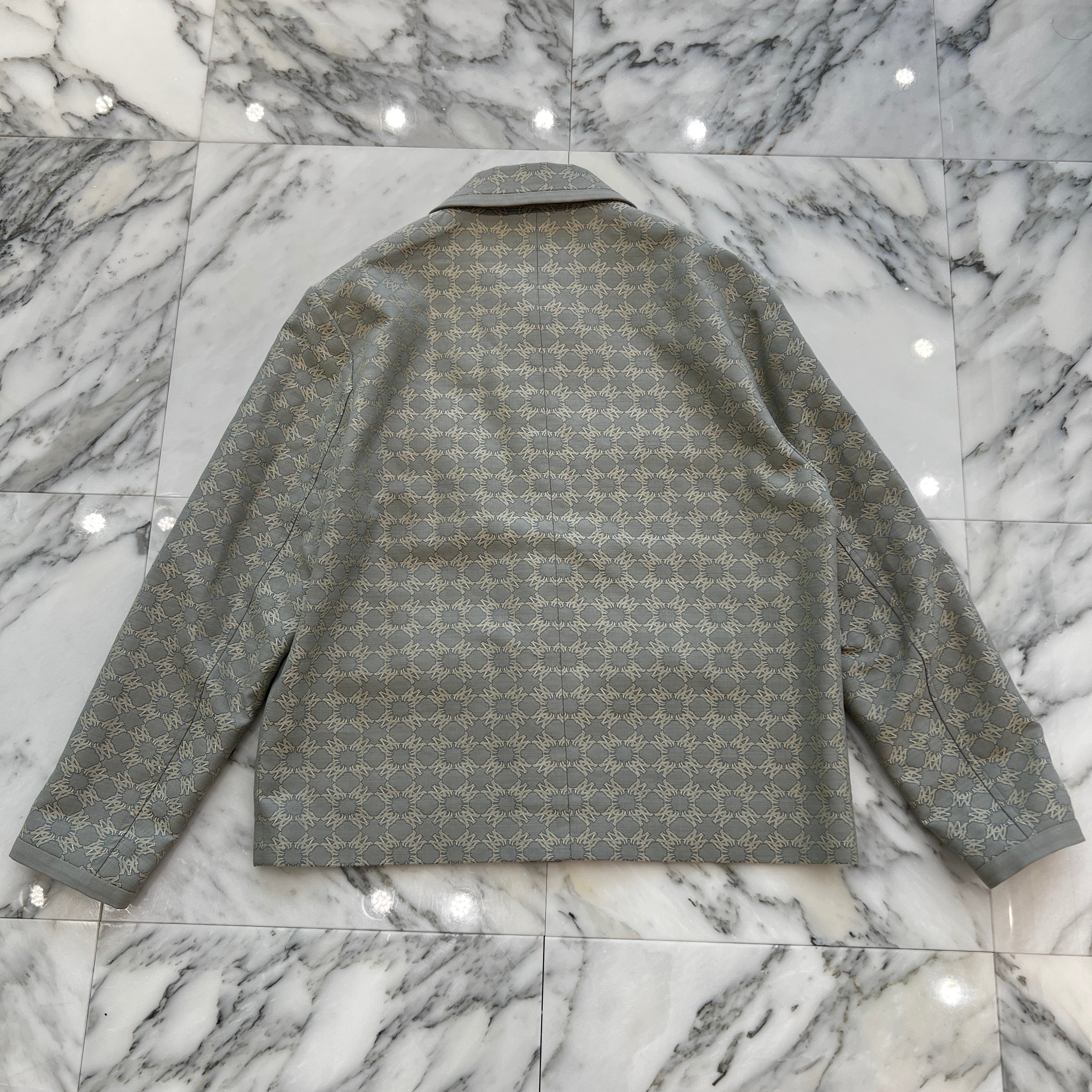 AMIRI 2025SS Monogram Print Buttoned Jacket AMOUBN1072 Size 50 アミリ モノグラム プリント ボタン ジャケット サイズ50