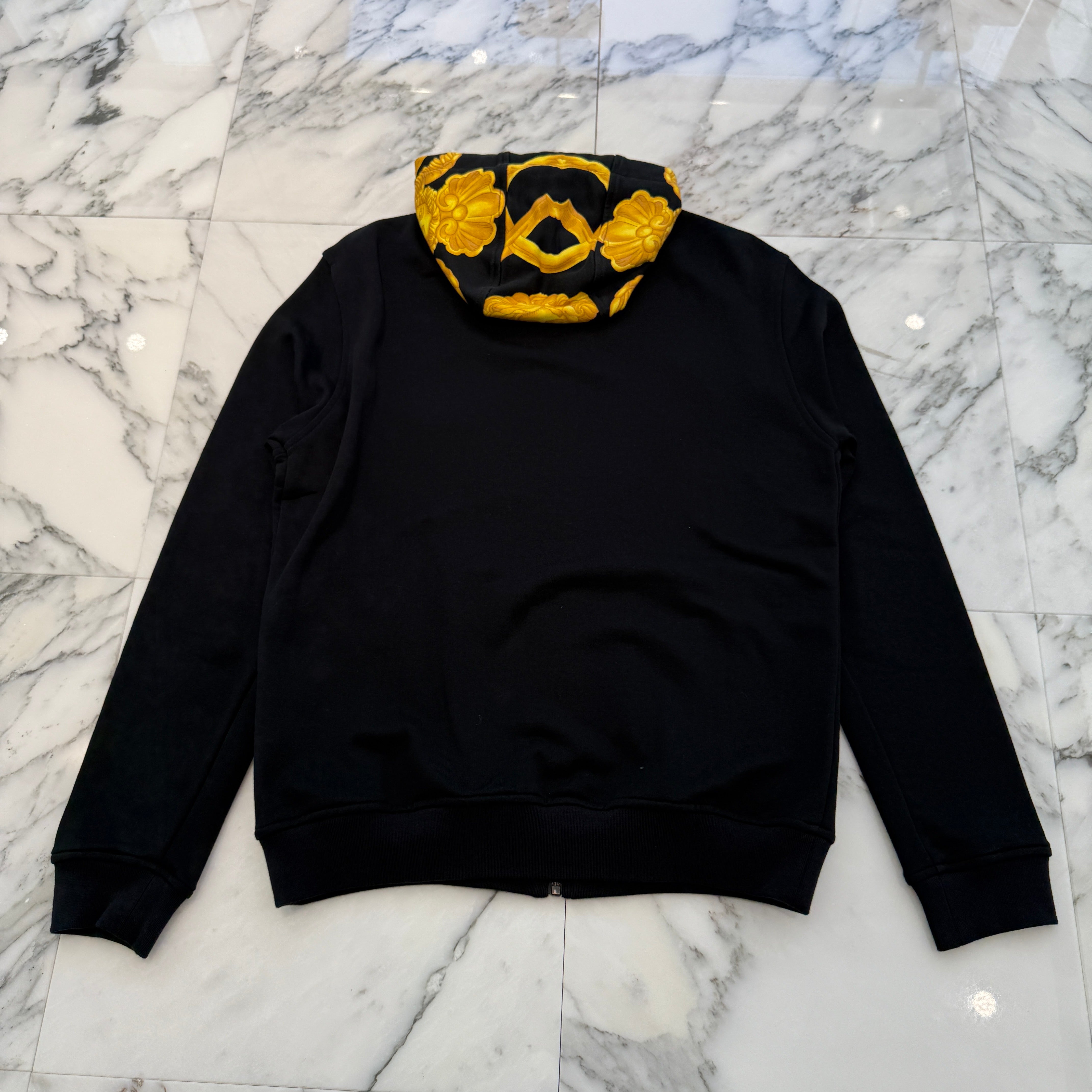 VERSACE 2023AW Barocco Medusa Print Zip Up Hoodie 1011854 1A10244 Size M ヴェルサーチェ バロッコ メデューサ プリント ジップアップフーディ サイズM