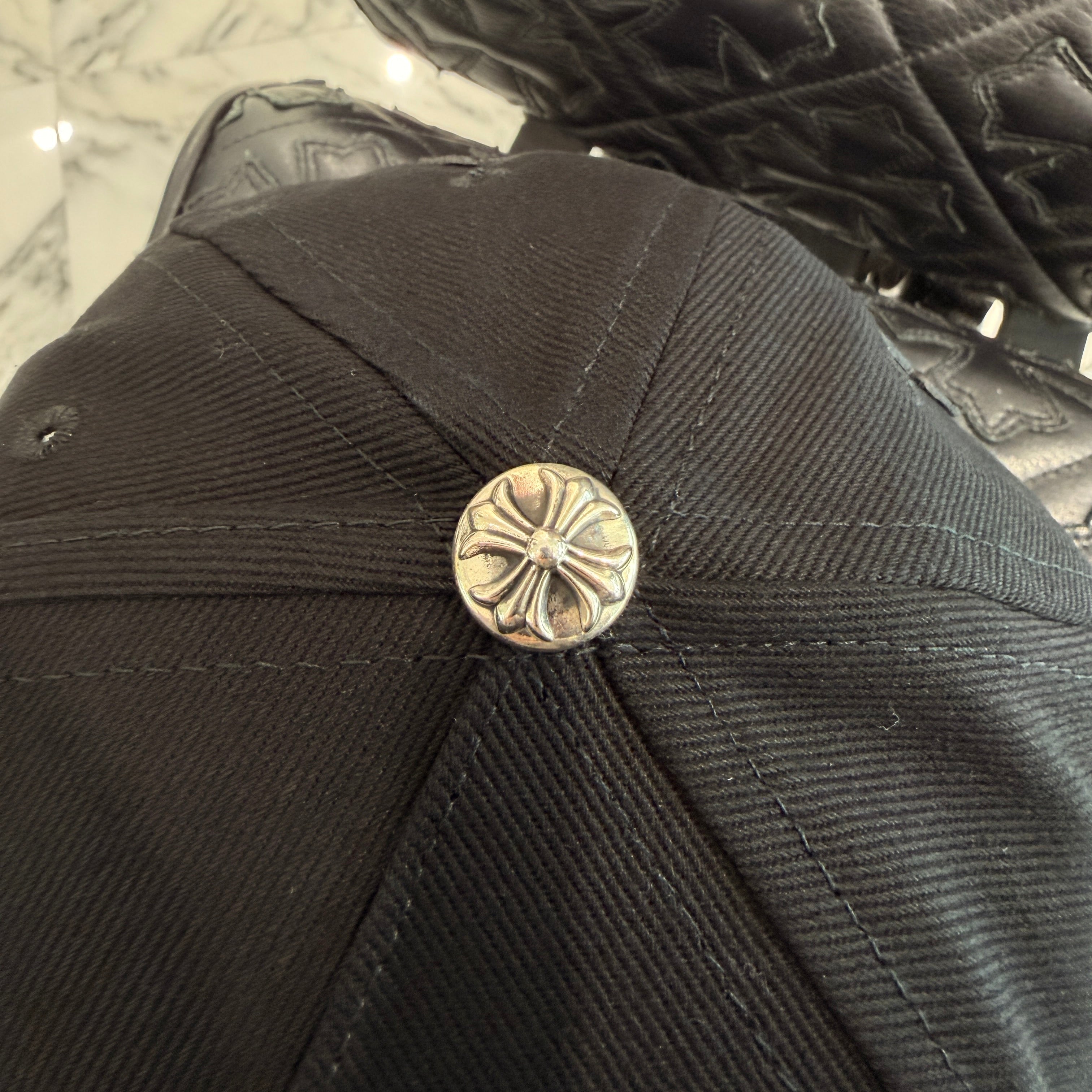 CHROME HEARTS Dagger Denim Baseball Cap Size ONE SIZE (51-61) クロムハーツ ダガーデニム ベースボースキャップ サイズONE SIZE (51-61)
