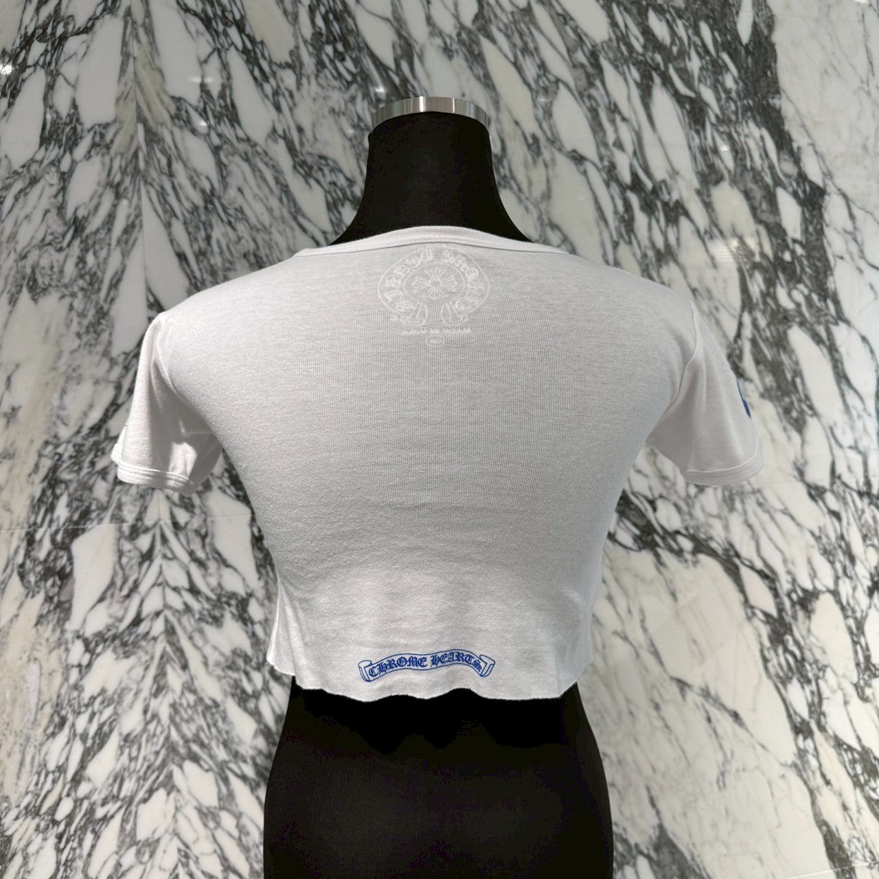 CHROME HEARTS × The Rolling Stones Lip & Tongue Neck Logo Tee Size ONE SIZE（68-112） クロムハーツ×ローリングストーンズ リップアンドタンネックロゴ Tシャツ サイズONE SIZE（68-112）