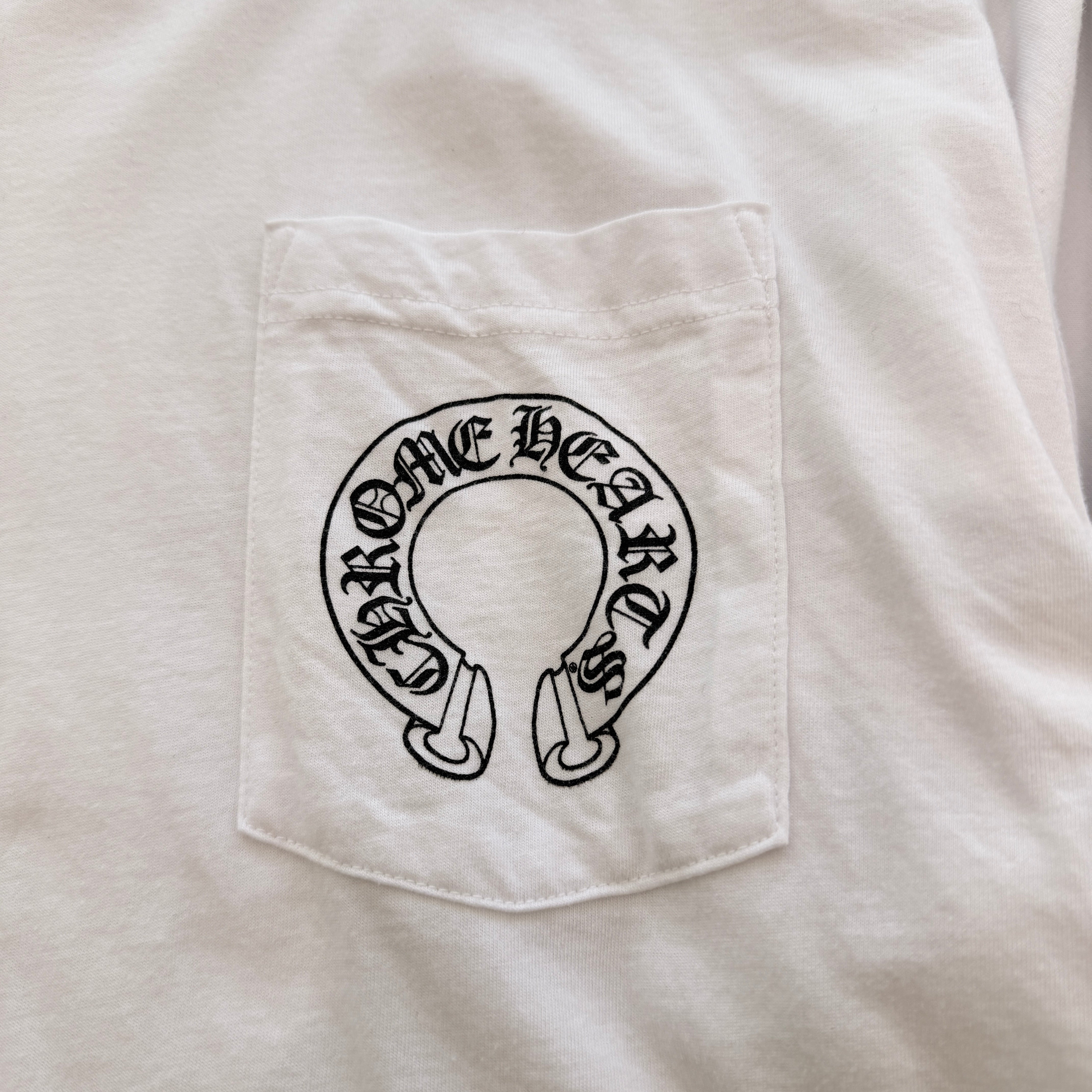 CHROME HEARTS Floral Cross Horseshoe Long Sleeve Tee Size XXL クロムハーツ フローラルクロス ホースシュー ロングスリーブTシャツ サイズXXL