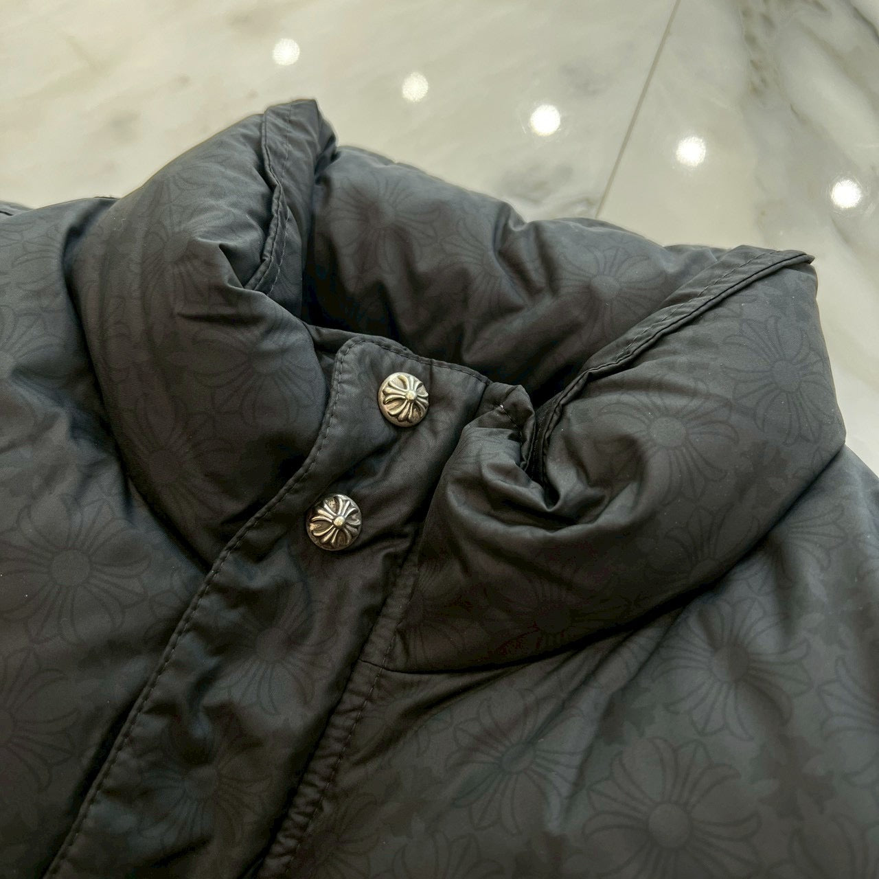 CHROME HEARTS CH Plus Stiff Down Jacket Size S クロムハーツ CHプラス スティッフ ダウンジャケット サイズS