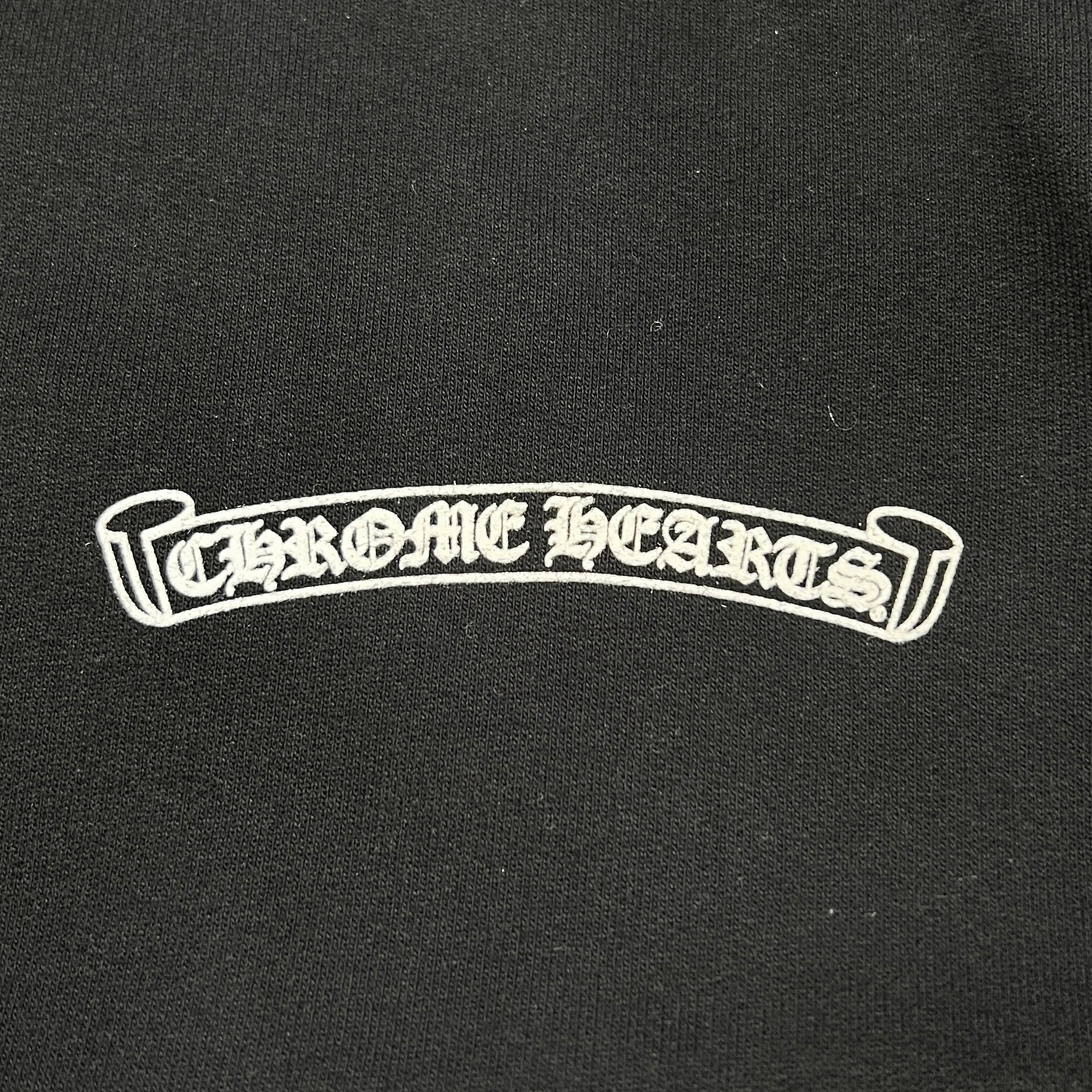 CHROME HEARTS Back Scroll Label Logo Zip Up Hoodie Size XL クロムハーツ バックスクロールラベルロゴジップアップフーディ サイズXL