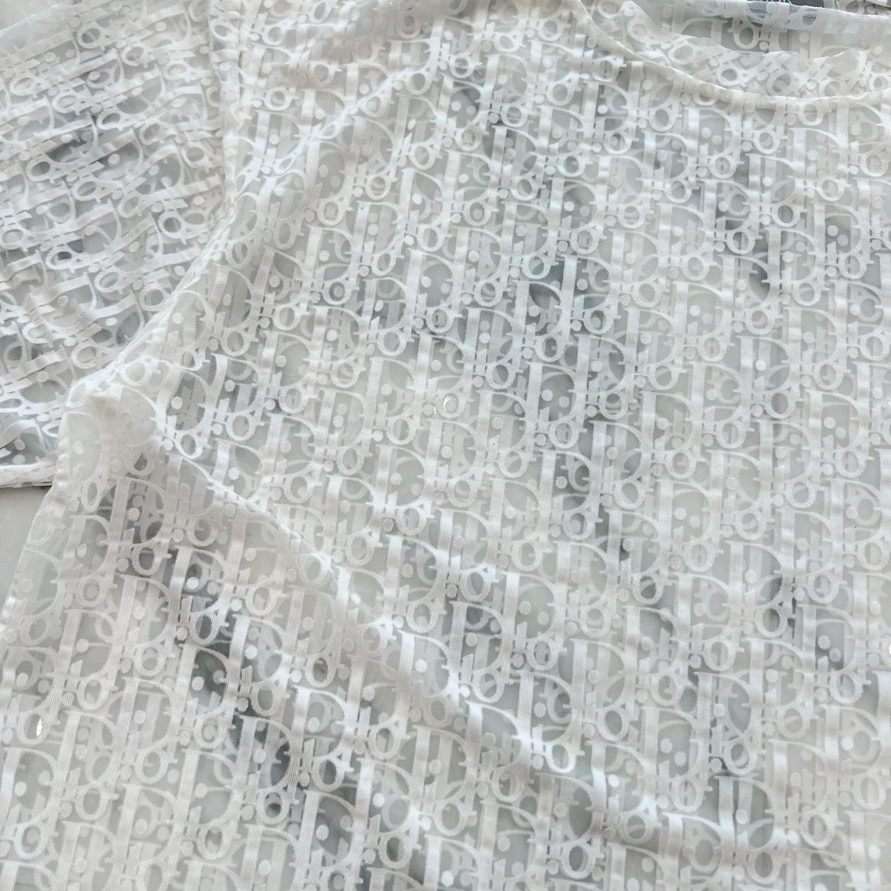 DIOR 2021SS Oblique See Through Tee 923J615A0537 Size M ディオール オブリーク シースルー Tシャツ サイズM