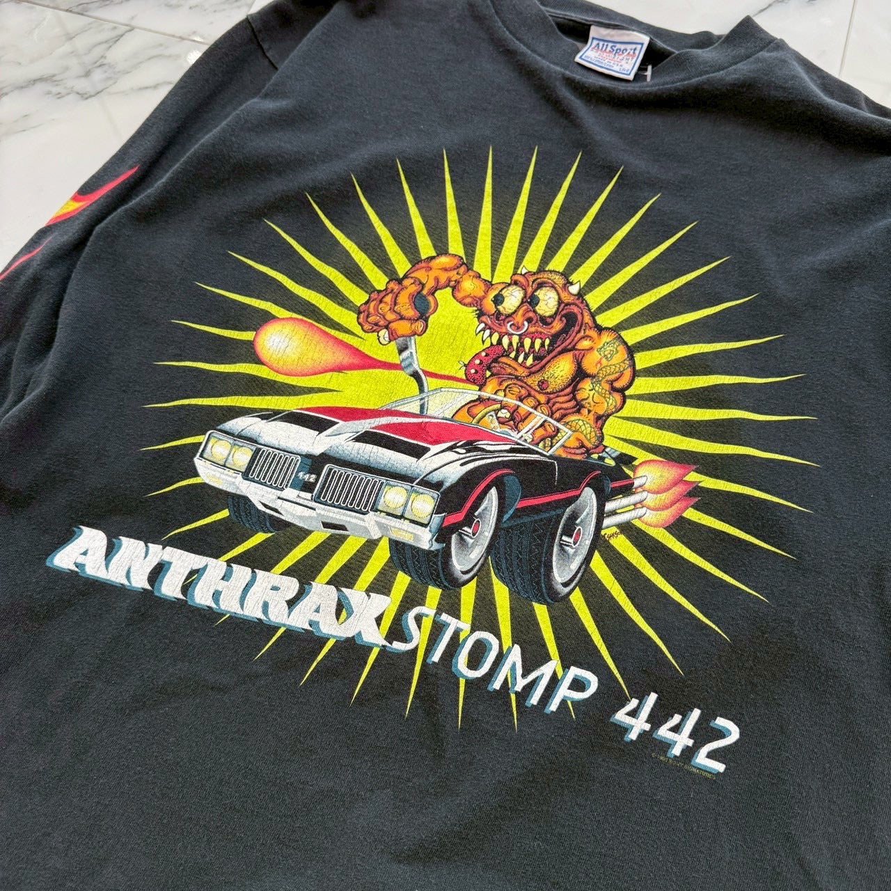 Vintage 90's ANTHRAX "Stomp 442" 1995 All Sport L/S Tee Size L 90's アンスラックス "ストンプ 442" 1995 オールスポーツ社製 ロングスリーブTシャツ サイズL