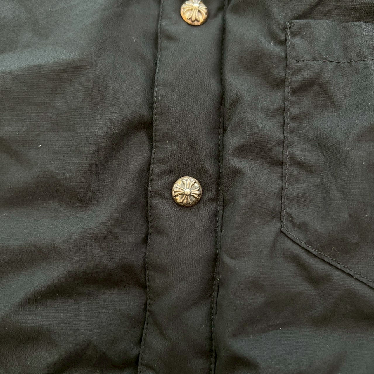 CHROME HEARTS YNOT Cross Ball Button Down Shirt Size XL クロムハーツ ワイノット クロスボールボタン ダウンシャツ サイズXL