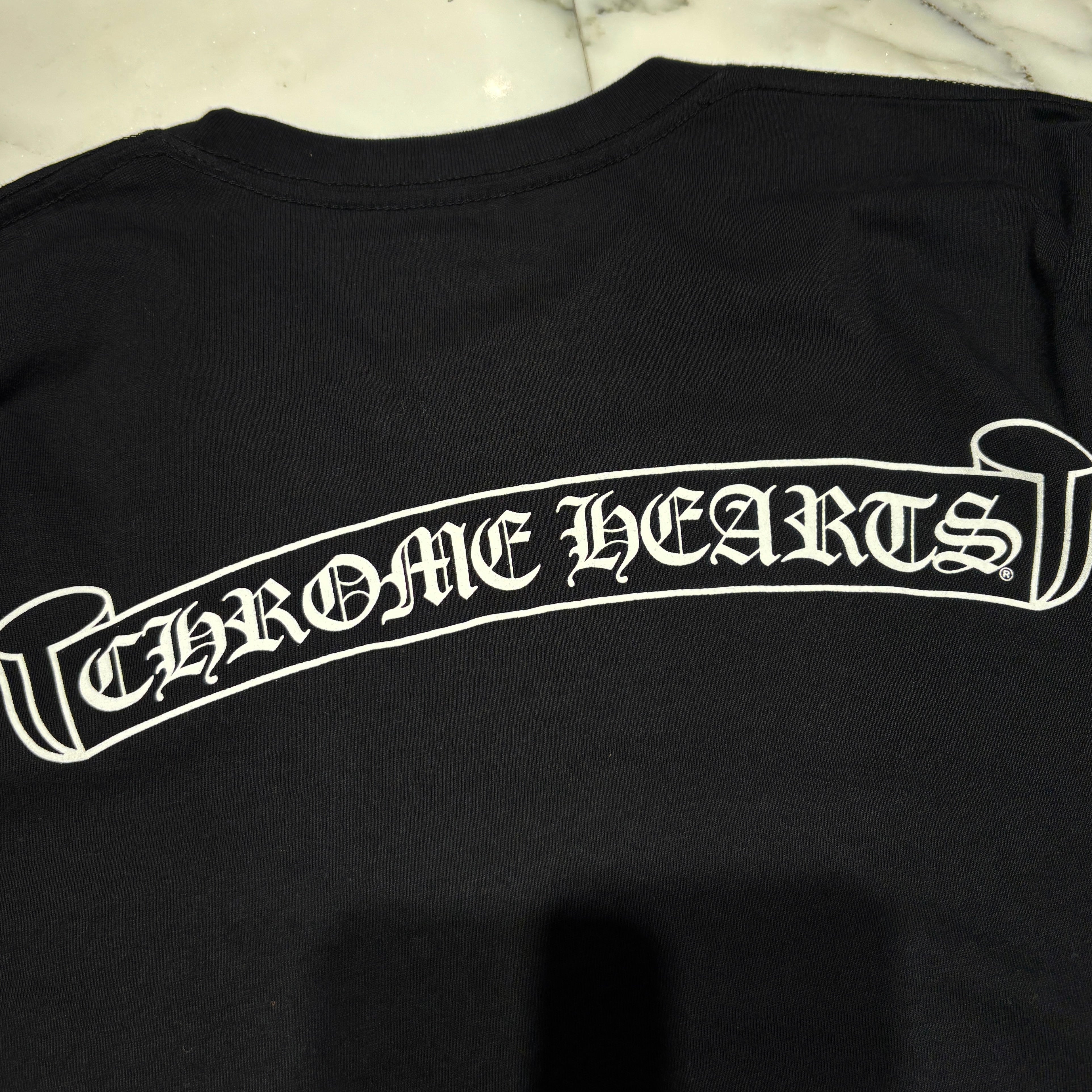 CHROME HEARTS Back Scroll Fuck You Long Sleeve Tee Size S クロムハーツ バックスクロール ファックユー ロングスリーブ Tシャツ サイズS