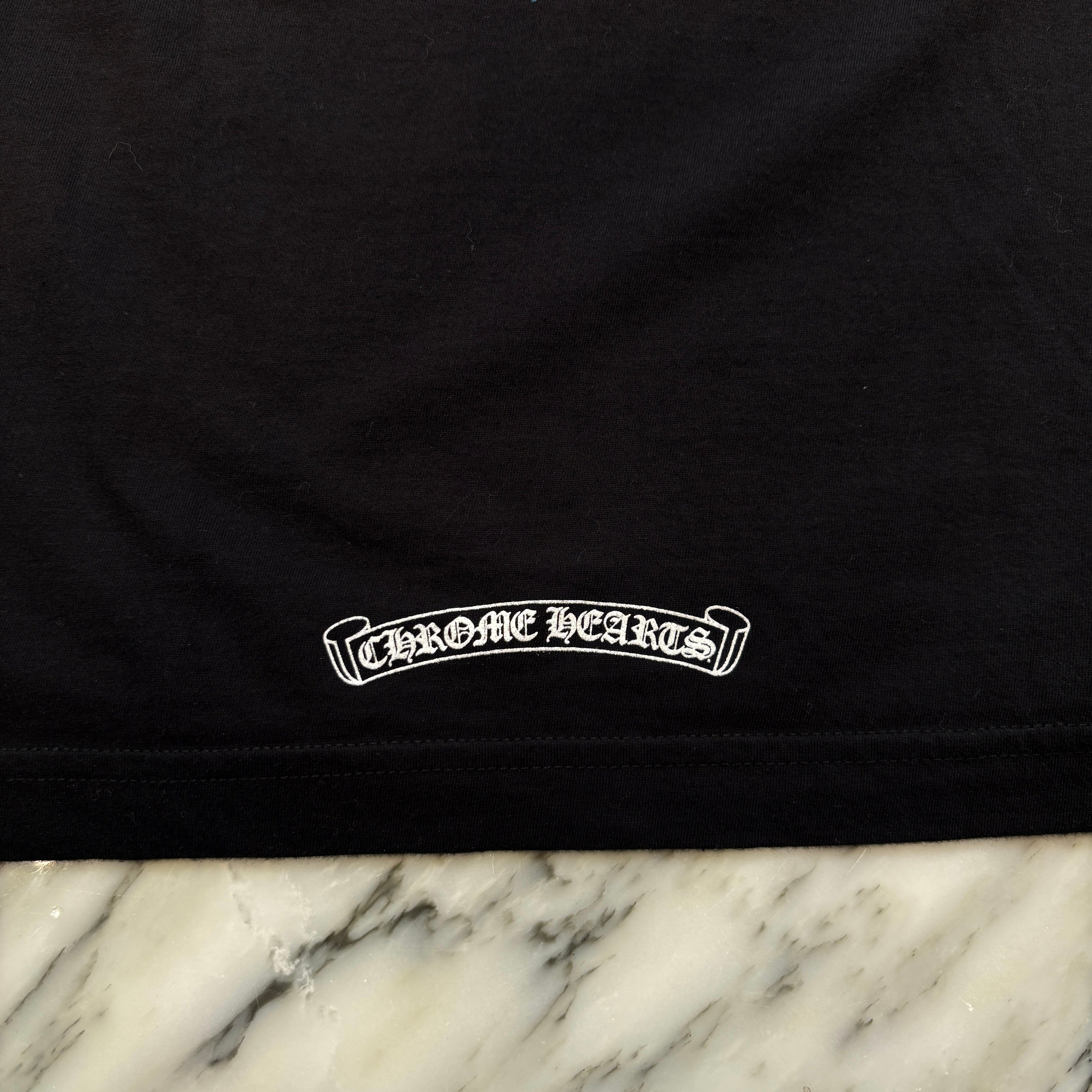 CHROME HEARTS FOTI MAHALIA Floral Cross Long Sleeve Tee Size L クロムハーツ フォティ マハリア フローラルクロス ロングスリーブTシャツ サイズL