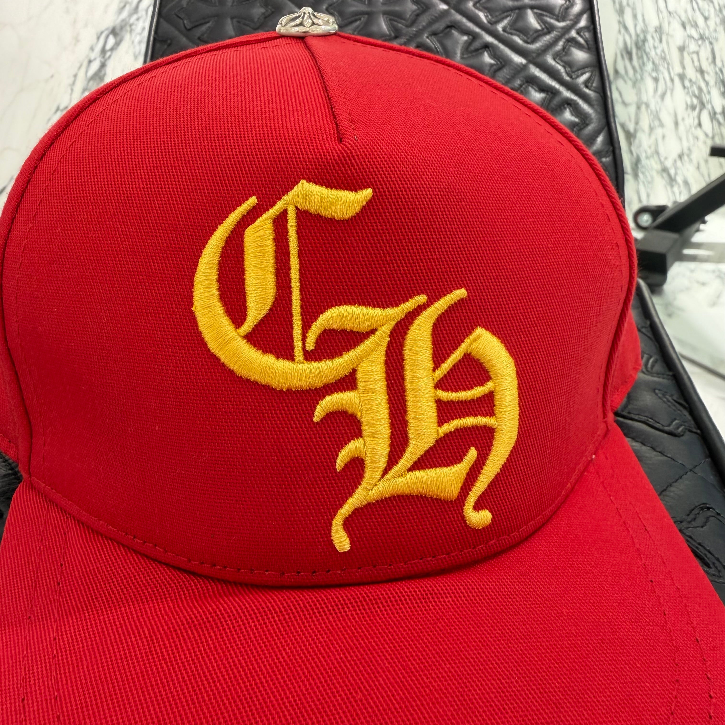 CHROME HEARTS LA Exclusive Limited CH Logo Embroidery Trucker Cap Size ONE SIZE (49-59) クロムハーツ LAエクスクルーシブリミテッド CHロゴ刺繍 トラッカーキャップ サイズONE SIZE (49-59)