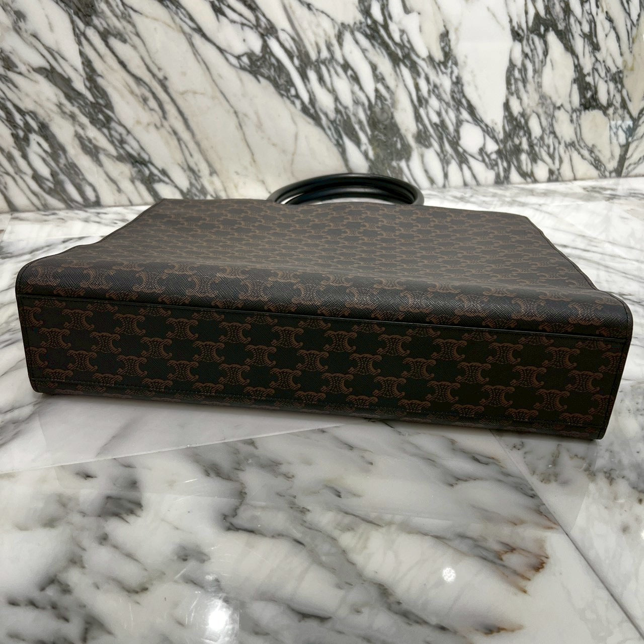 CELINE Horizontal Cabas Triomphe Canvas Tote Bag 197012CIM.38SI セリーヌ ホリゾンタル カバ トリオンスキャンバス トートバッグ