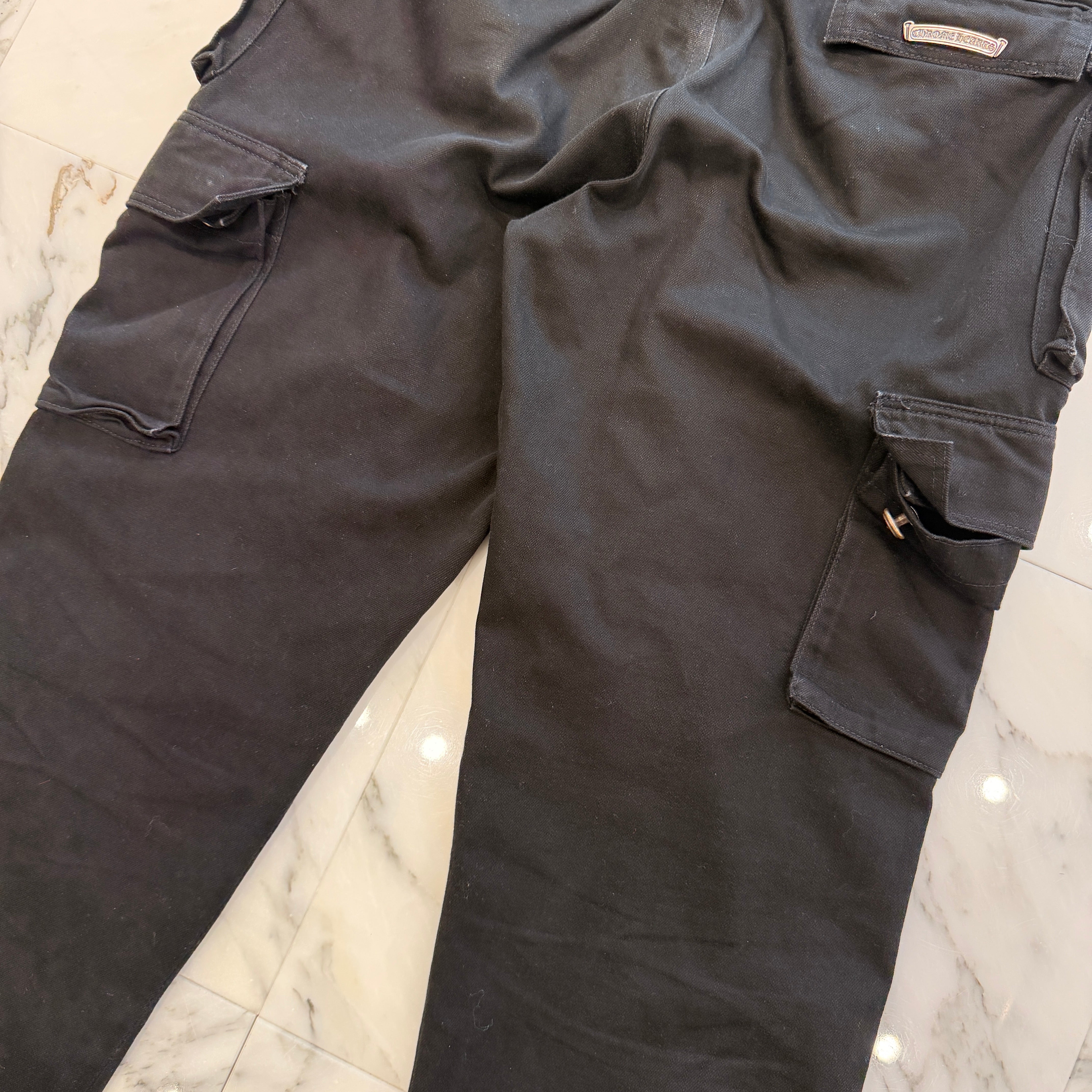 CHROME HEARTS Fatigue Flare Knee Cargo Cotton Long Pants Size 33 クロムハーツ ファティーグ フレアニー カーゴ コットン ロングパンツ サイズ33