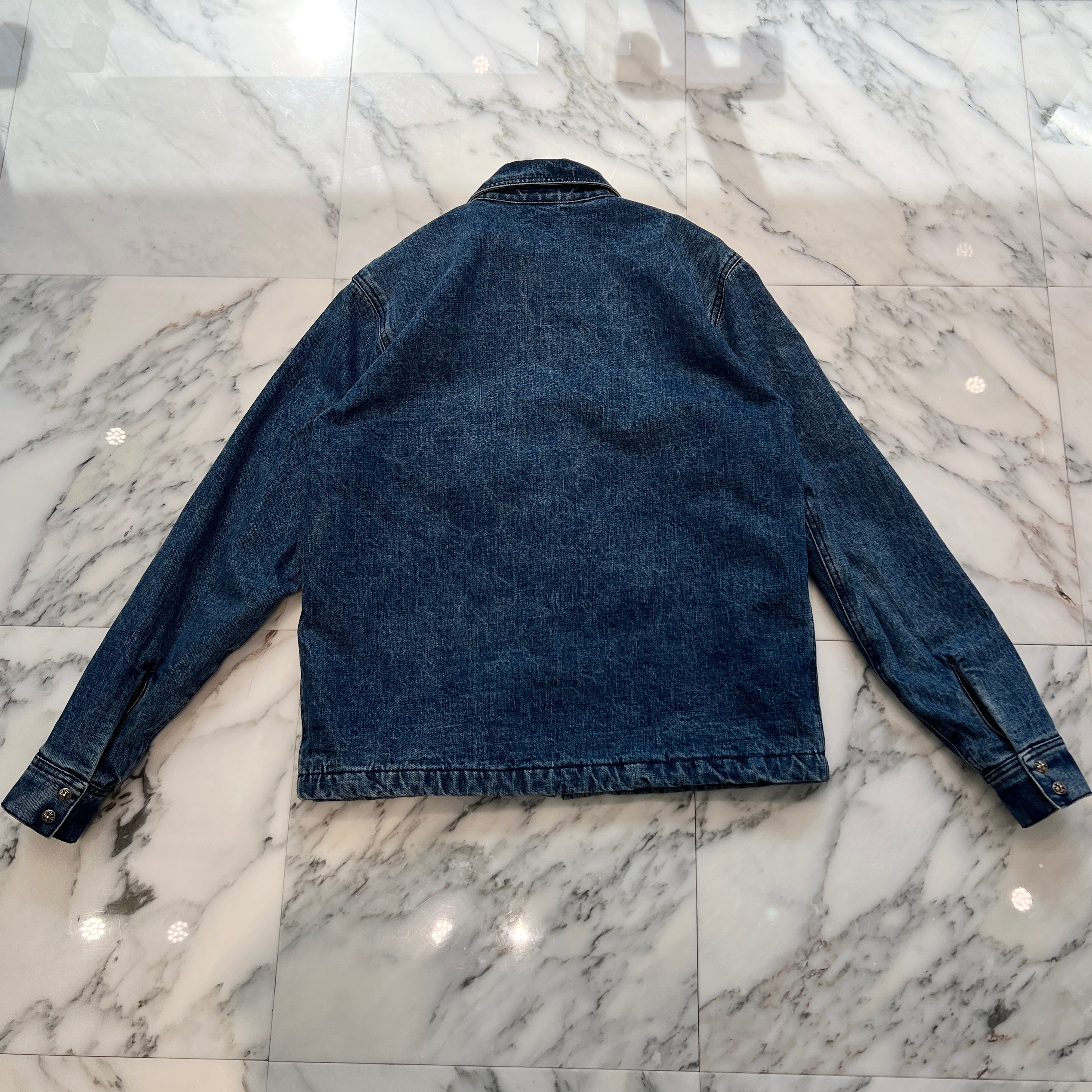 CHROME HEARTS WORK DOG DAD WASH Denim Jacket Size S クロムハーツ ワーク ドッグ ダッド ウォッシュ デニムジャケット サイズS
