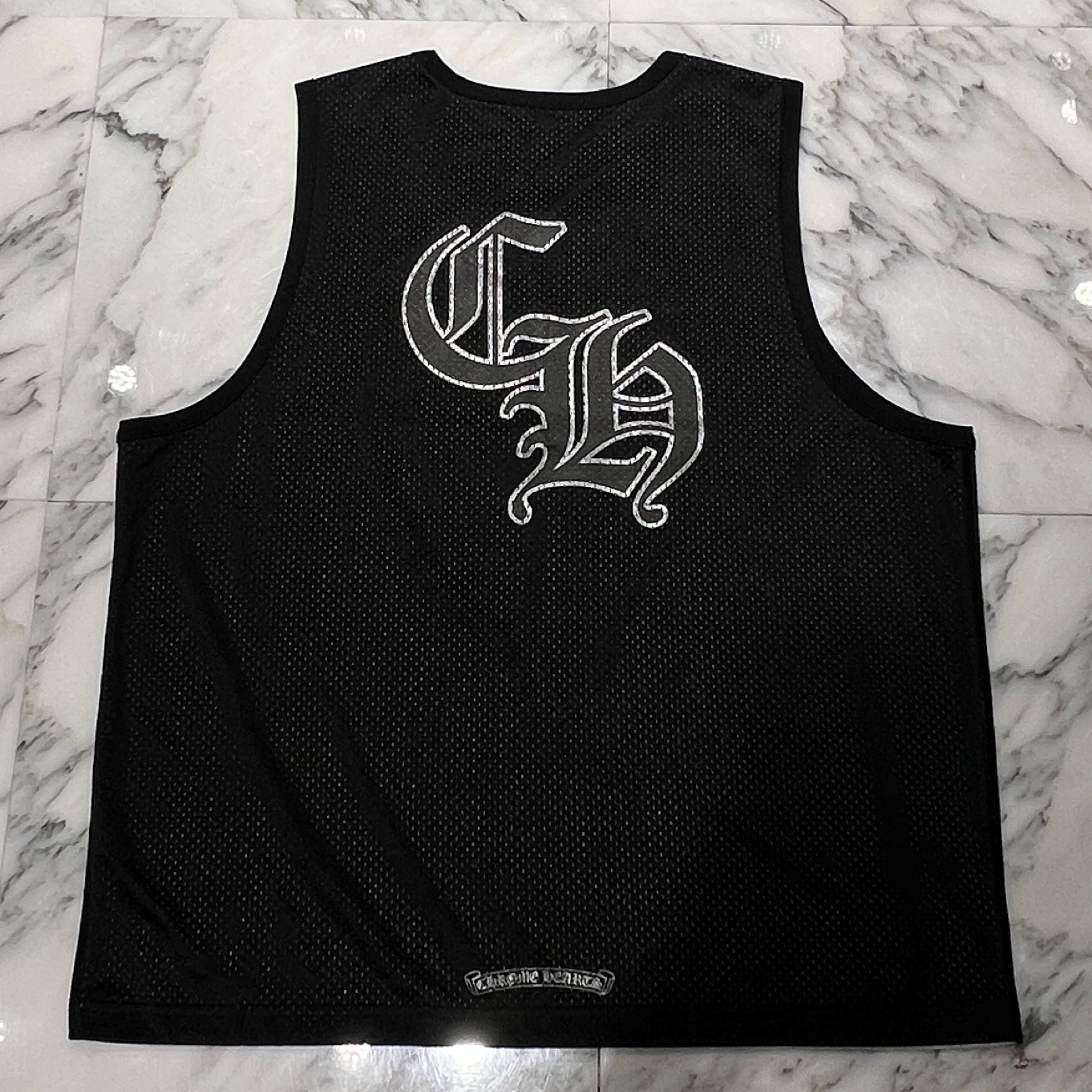 CHROME HEARTS Mesh Warm Up Jersey Size L クロムハーツ メッシュ
