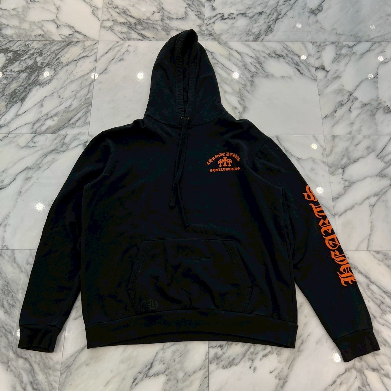 CHROME HEARTS King Taco 3 Cemetery Cross Print Pullover Hoodie Size XL クロムハーツ キングタコ 3 セメタリークロス プリント プルオーバーフーディ サイズXL