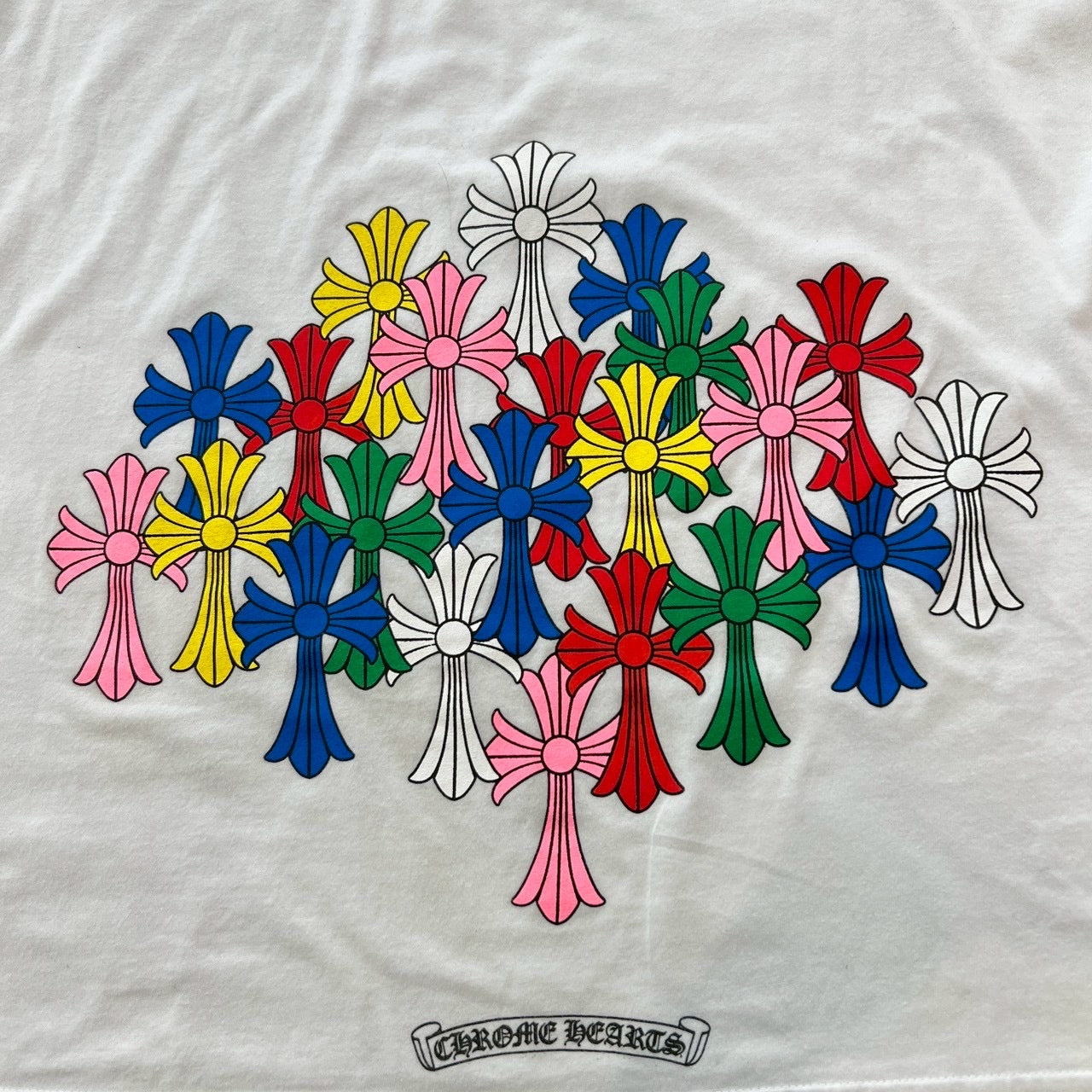 CHROME HEARTS 2021SS MLTCOL CEM CRS Long Sleeve Tee Size XL クロムハーツ マルチカラー セメタリークロス ロングスリーブTシャツ サイズXL