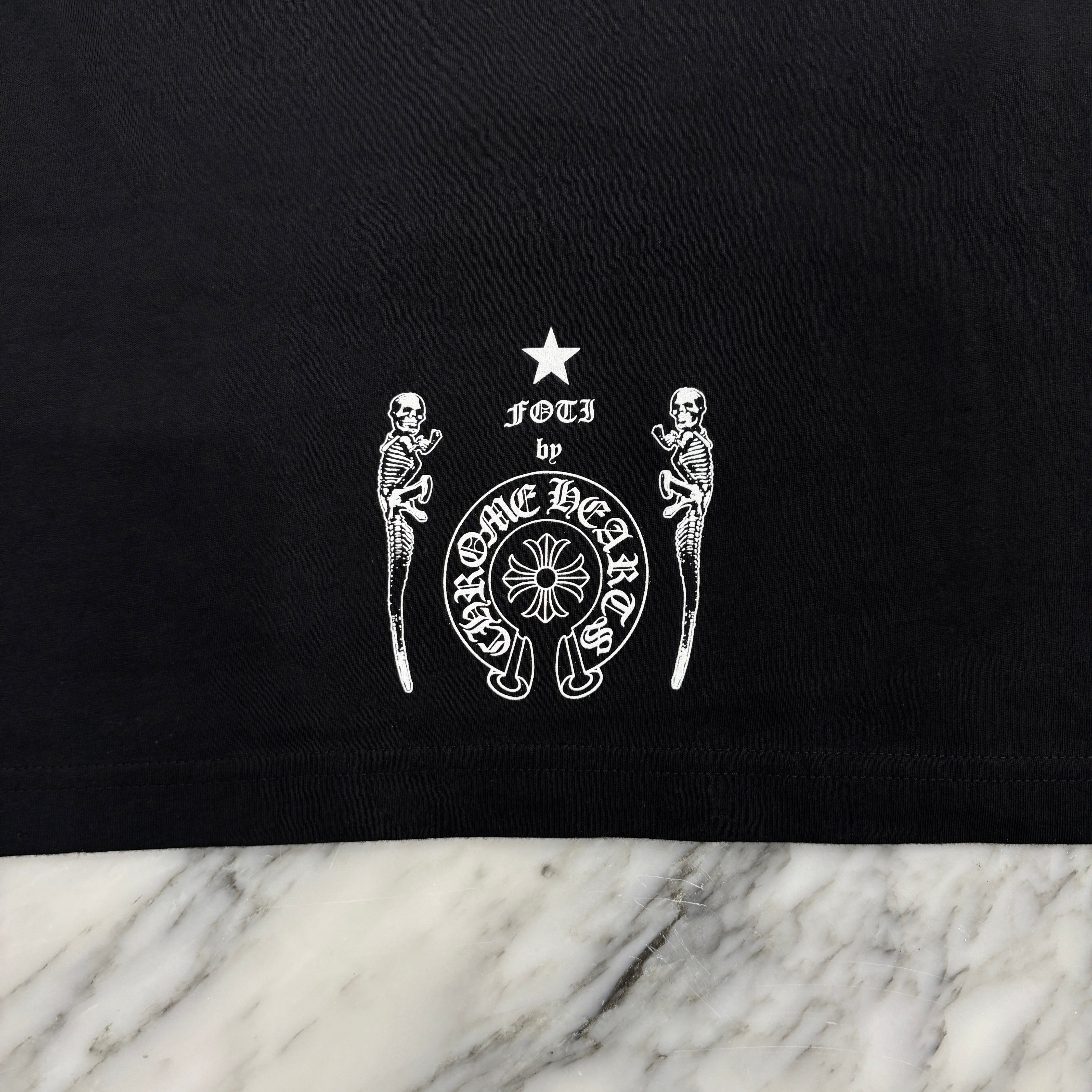CHROME HEARTS 2024SS FOTI Rainbow Scroll Logo Tee Size XL クロムハ―ツ フォティ レインボースクロールロゴ Tシャツ サイズXL