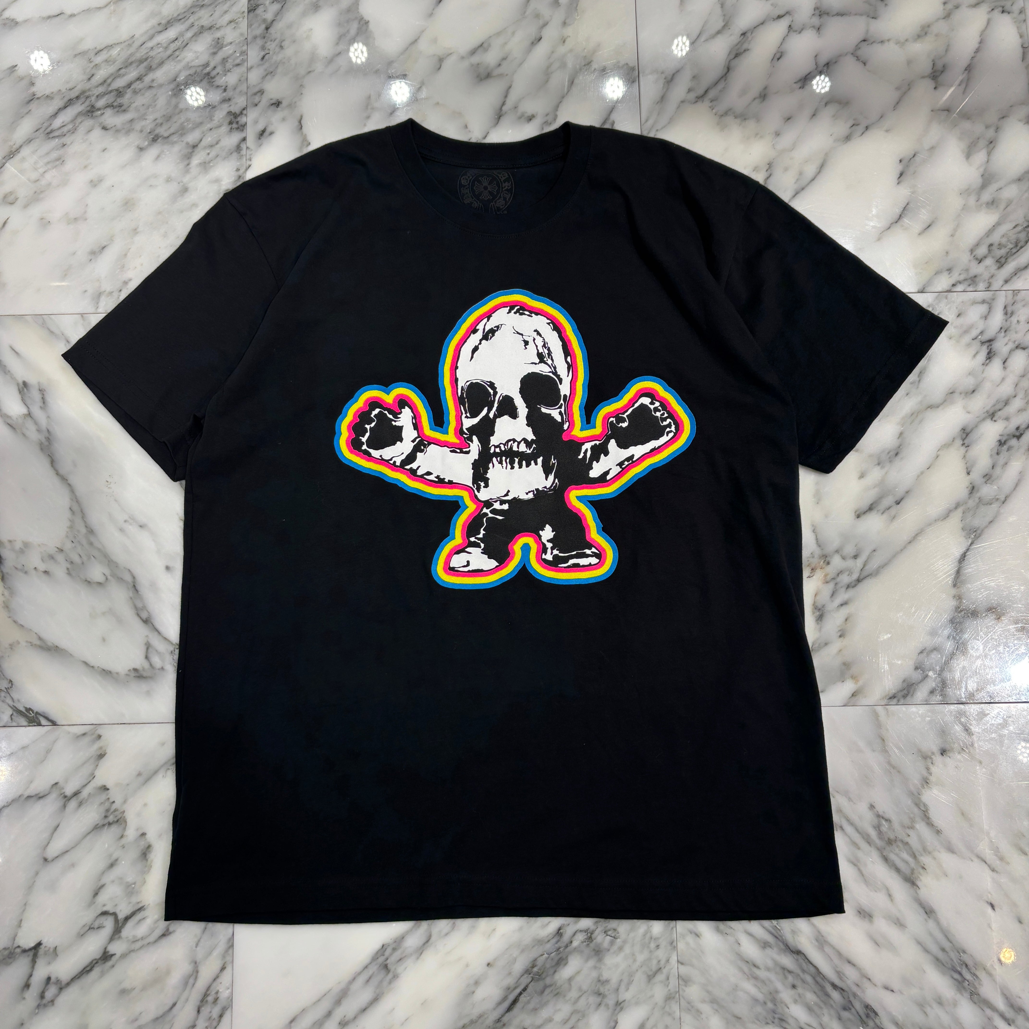 CHROME HEARTS 2024SS FOTI Rainbow Scroll Logo Tee Size XL クロムハ―ツ フォティ レインボースクロールロゴ Tシャツ サイズXL