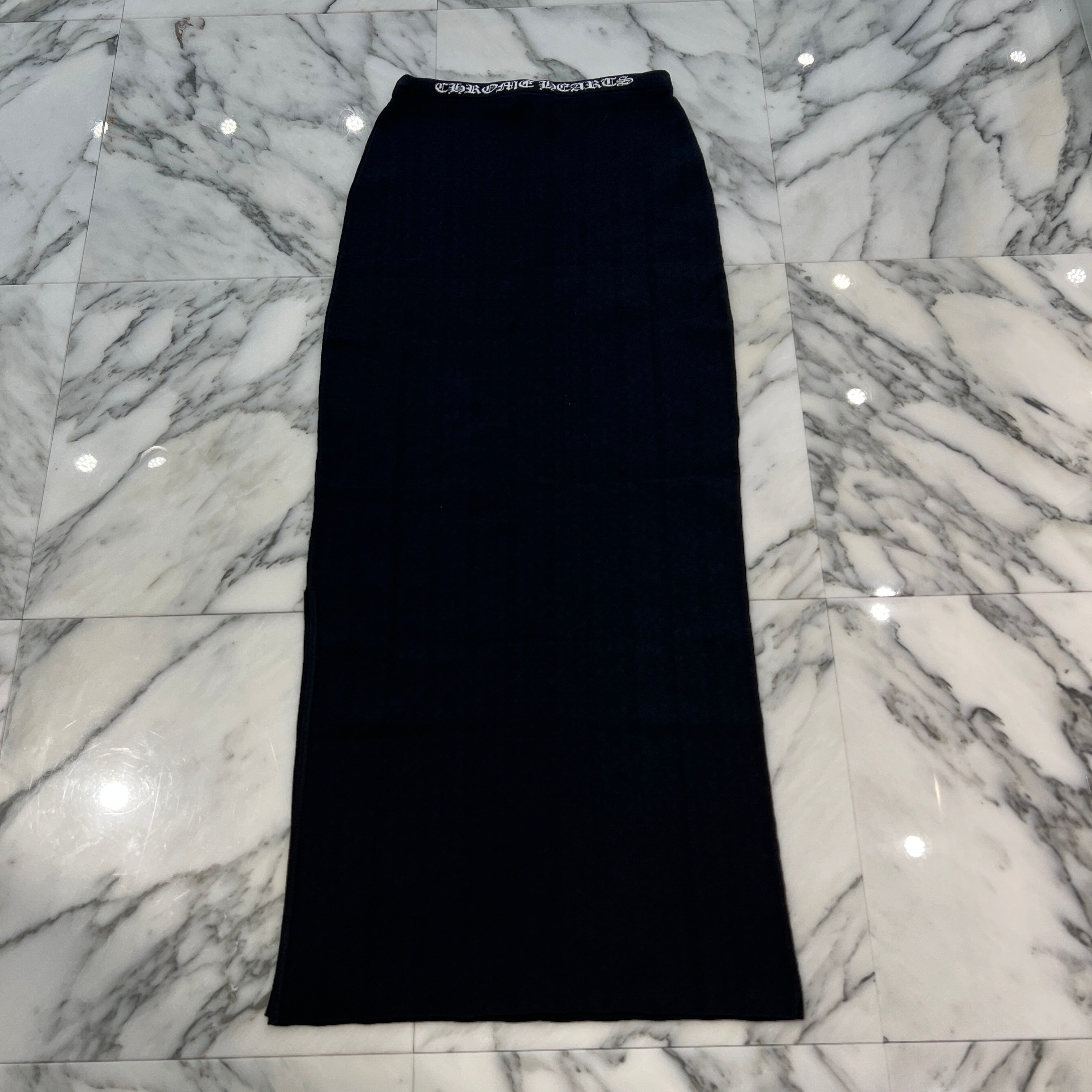 CHROME HEARTS Y NOT CH Plus Pattern Long Skirt Size M クロムハーツ ワイノット CHプラス柄 ロングスカート サイズM