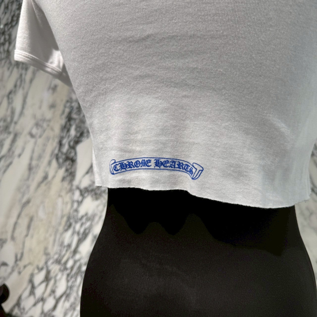 CHROME HEARTS × The Rolling Stones Lip & Tongue Neck Logo Tee Size ONE SIZE（68-112） クロムハーツ×ローリングストーンズ リップアンドタンネックロゴ Tシャツ サイズONE SIZE（68-112）