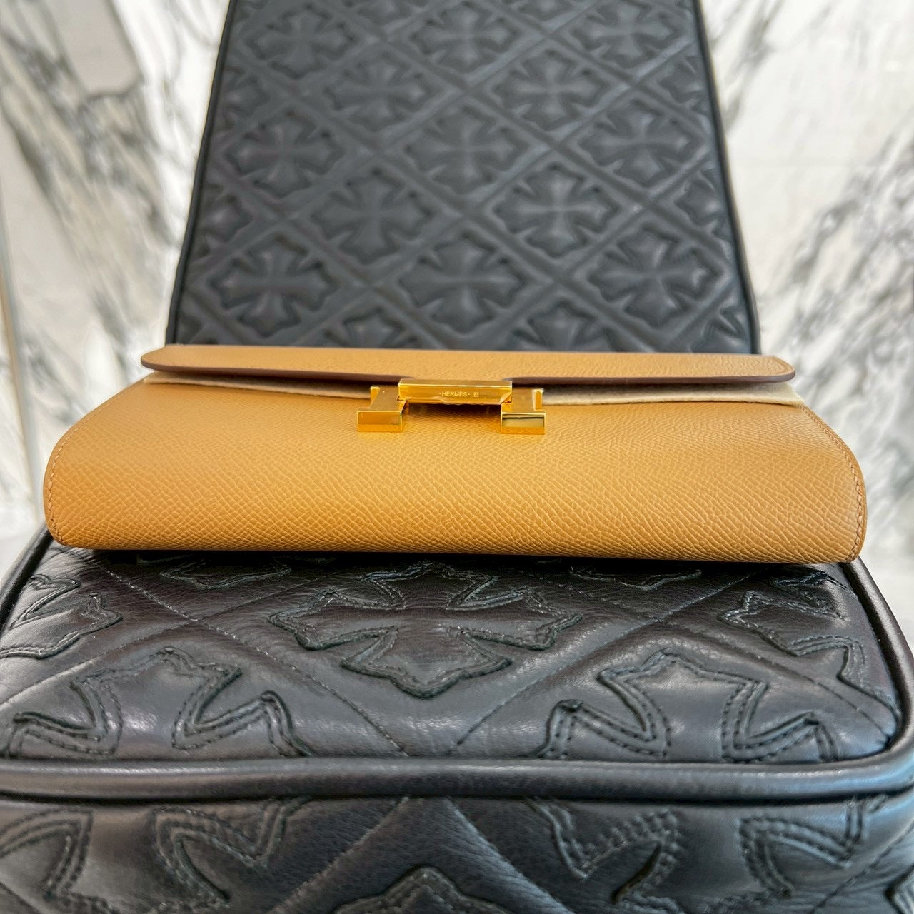 HERMES Constance To Go "SESAME" Leather Long Wallet K刻印 エルメス コンスタンス トゥ ゴー "セサミ" レザーロングウォレット K刻印