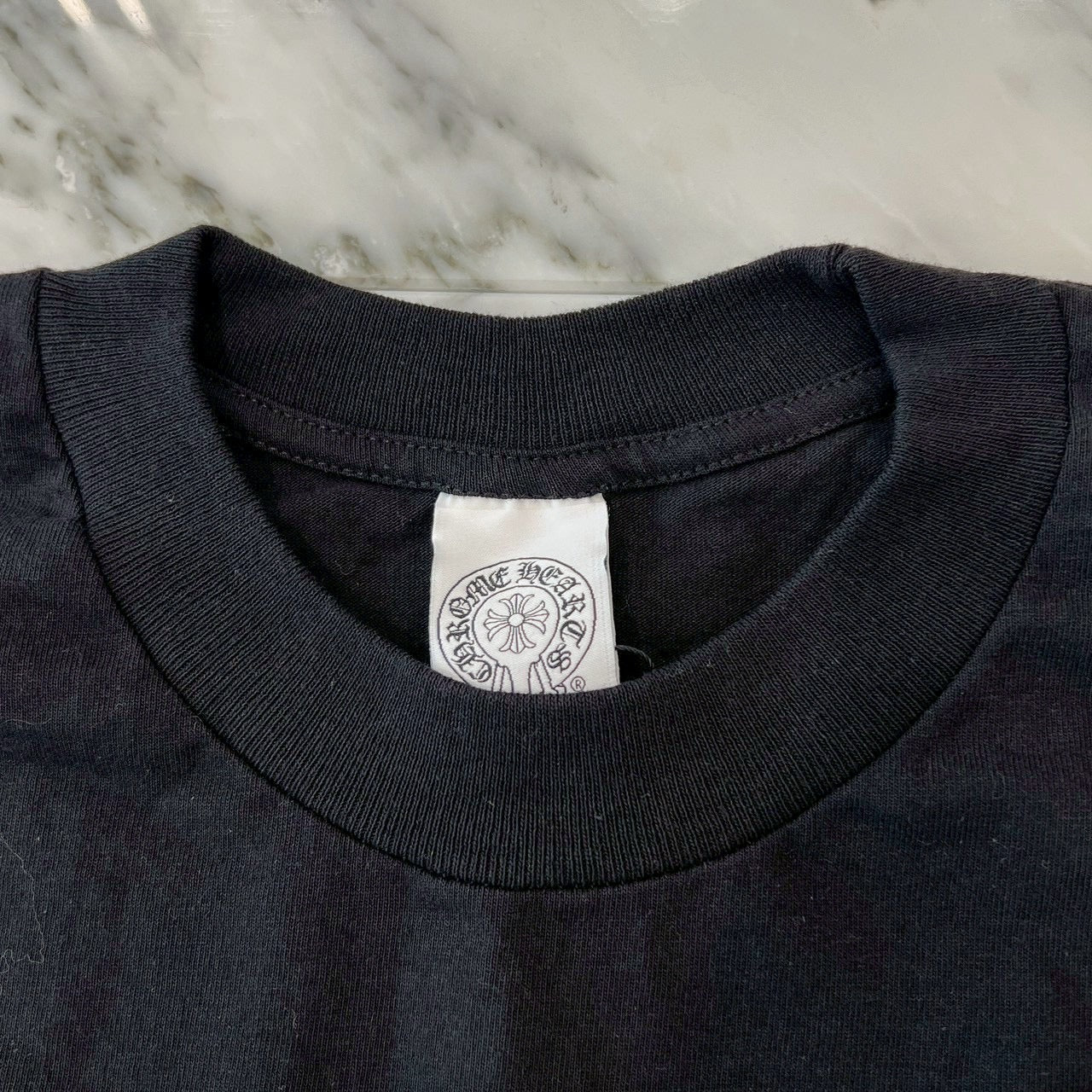 CHROME HEARTS Vertical Logo Side Star Tee Size L クロムハーツ ヴァーティカルロゴ サイドスター Tシャツ サイズL