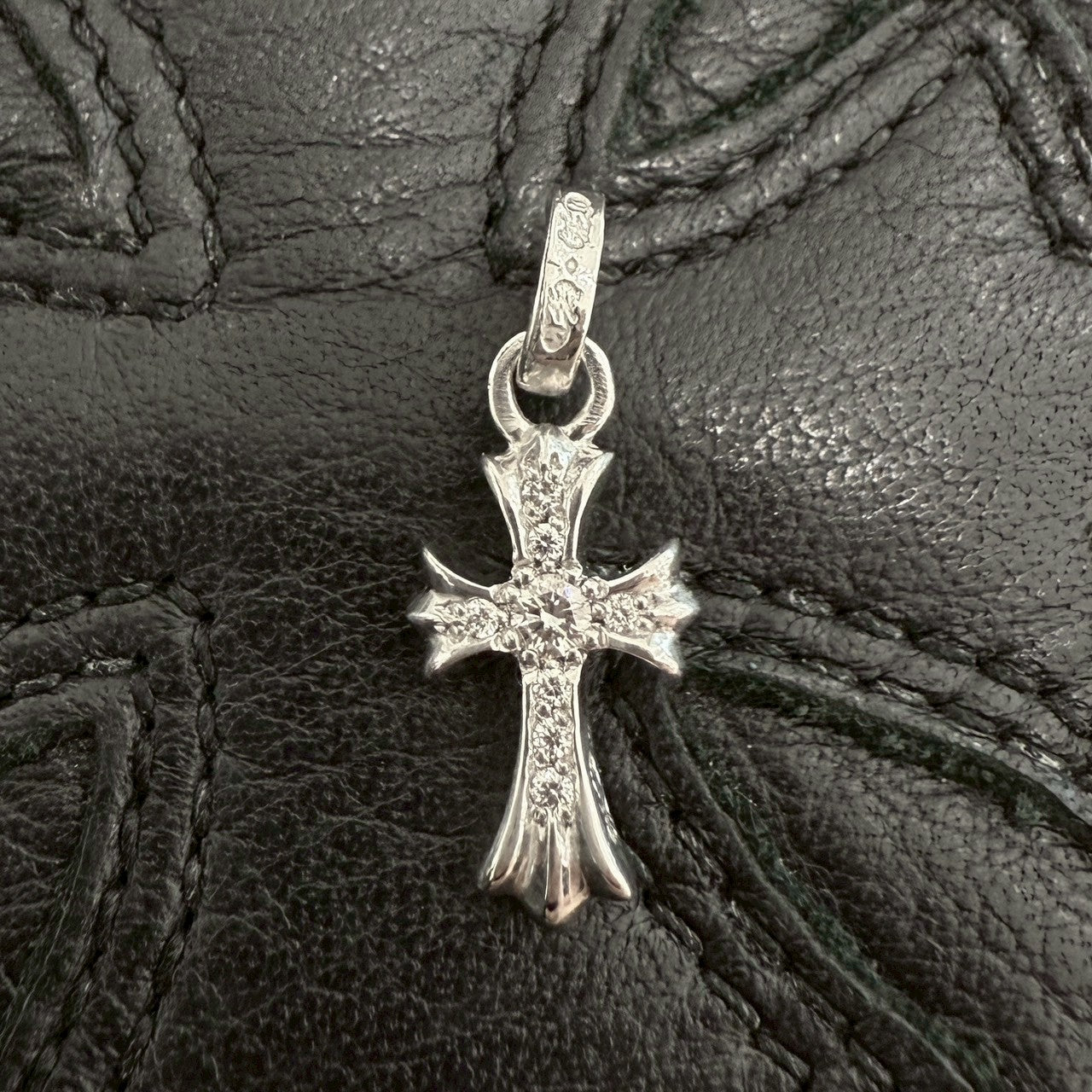 CHROME HEARTS 18K WG Baby Fat Charm Pave Diamond クロムハーツ 18K ホワイトゴールド ベビーファット チャーム パヴェダイヤ