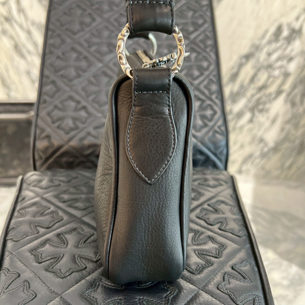 CHROME HEARTS CHICKEN NUGGET Small Leather Shoulder Bag クロムハーツ チキンナゲット スモールレザー ショルダーバッグ