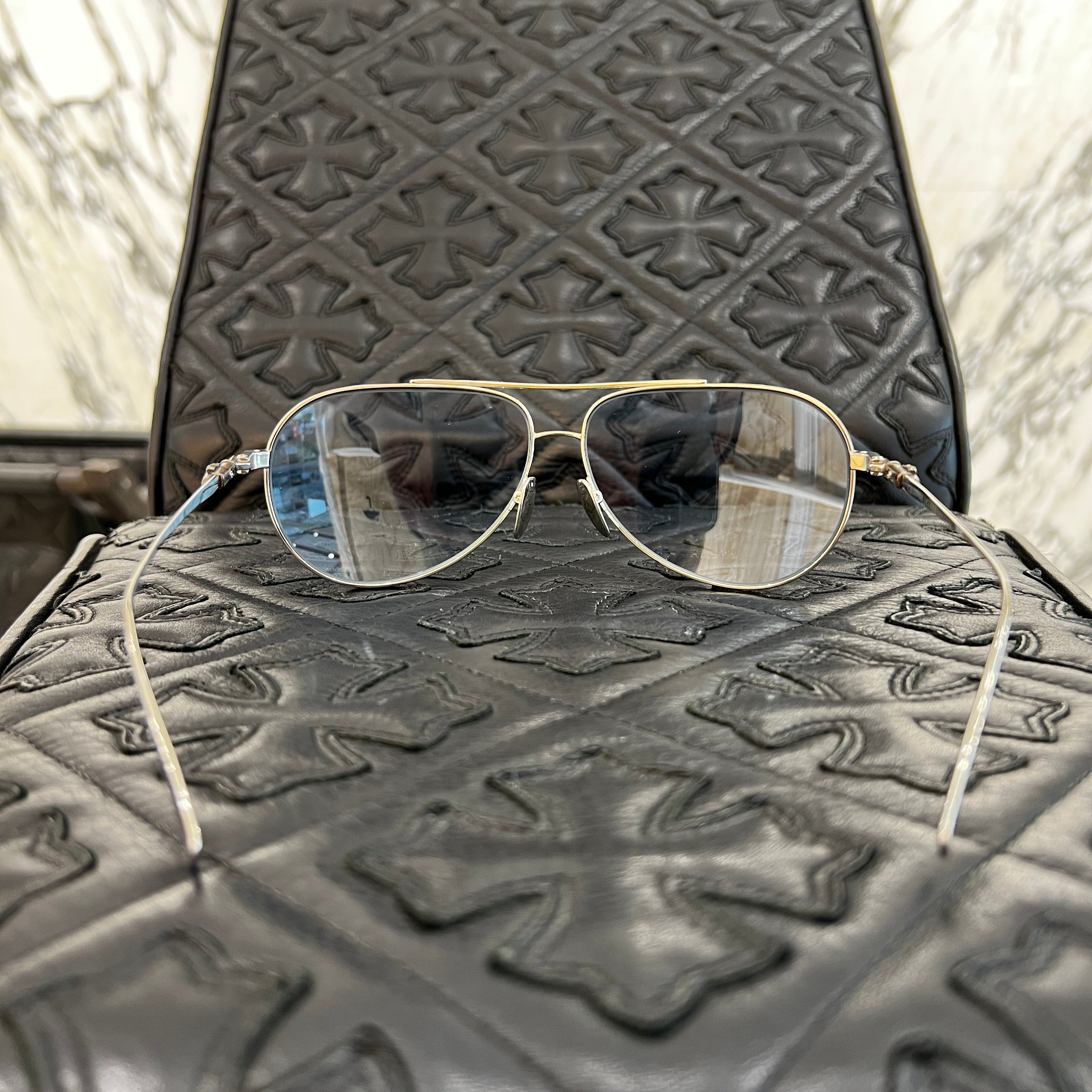 CHROME HEARTS STAINS IV Sunglasses Size 64口13-138 クロムハーツ ステイン IV サングラス サイズ64口13-138