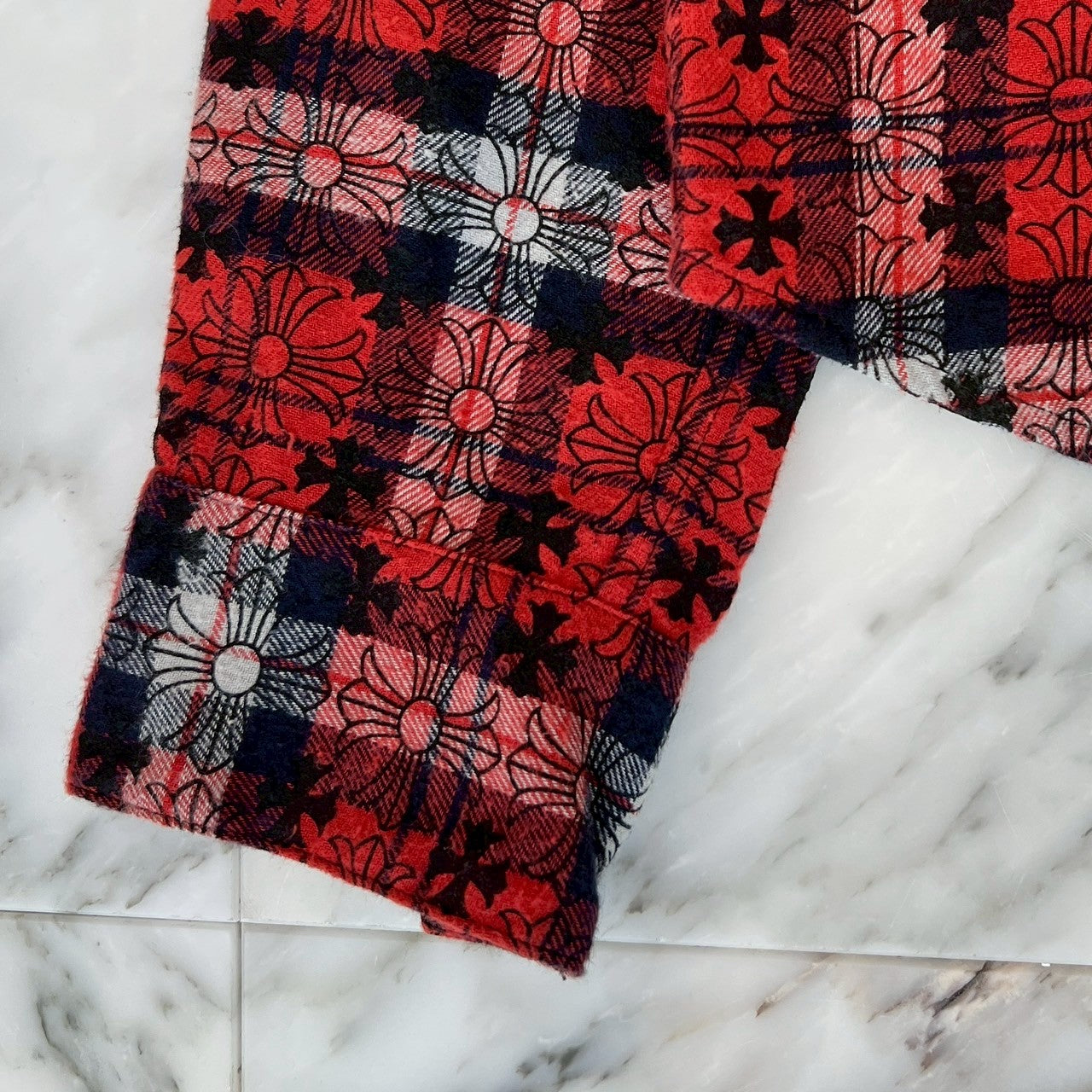 CHROME HEARTS Loose Ends Check Shirt Size M クロムハーツ ルーズエンド チェックシャツ サイズM