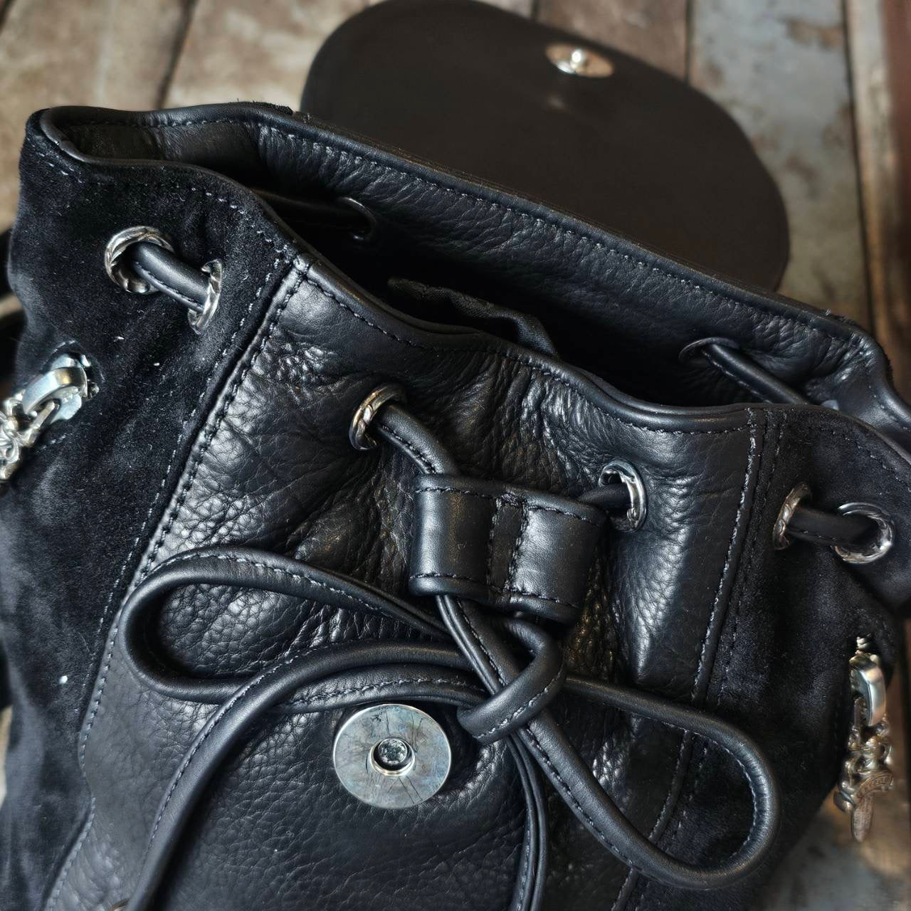 CHROME HEARTS IGGY MINI Leather Back Pack クロムハーツ イギー ミニ レザーバックパック