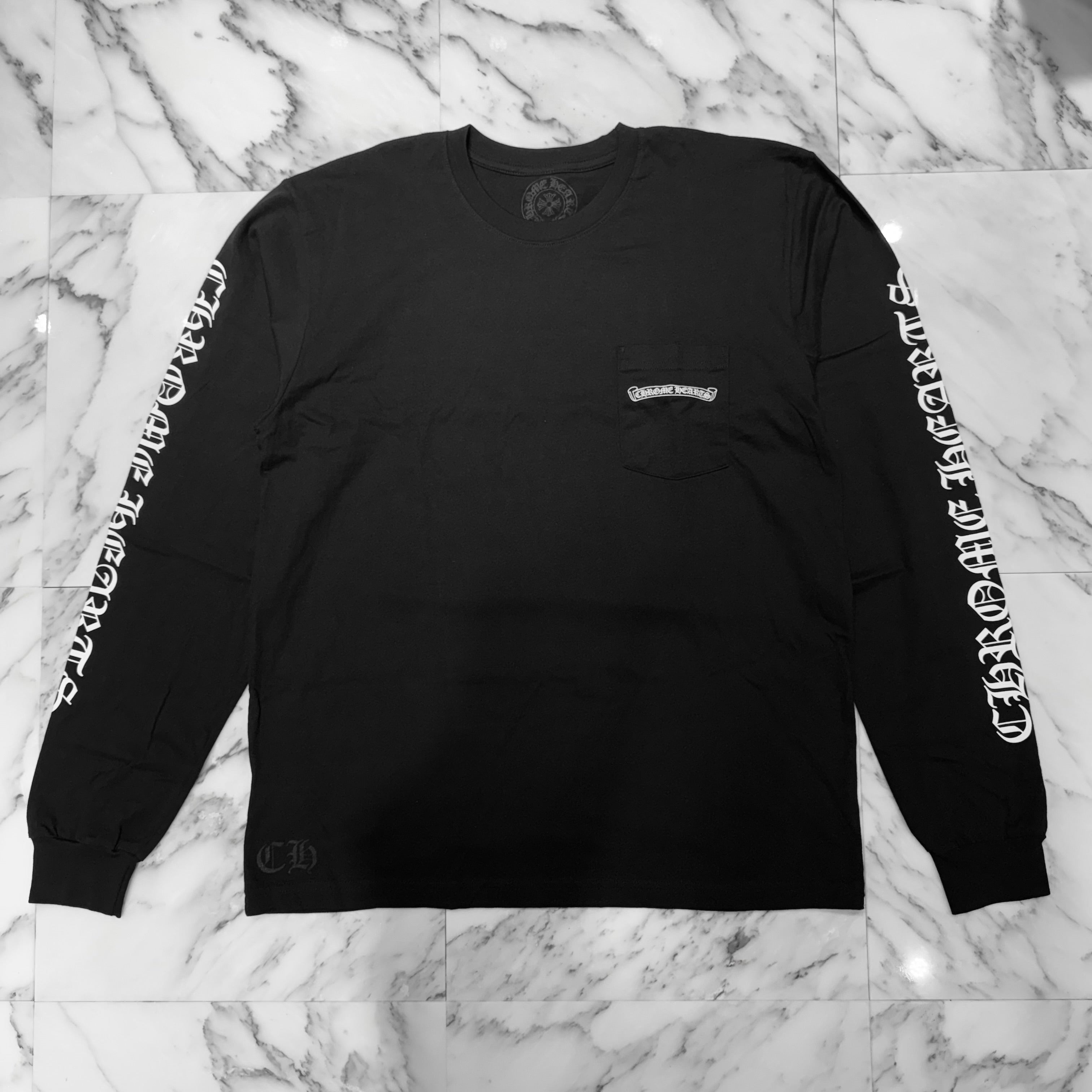 CHROME HEARTS Scroll Label Arm Logo Print Long Sleeve Tee Size XL クロムハーツ スクロールラベル アームロゴプリント ロングスリーブTシャツ サイズXL