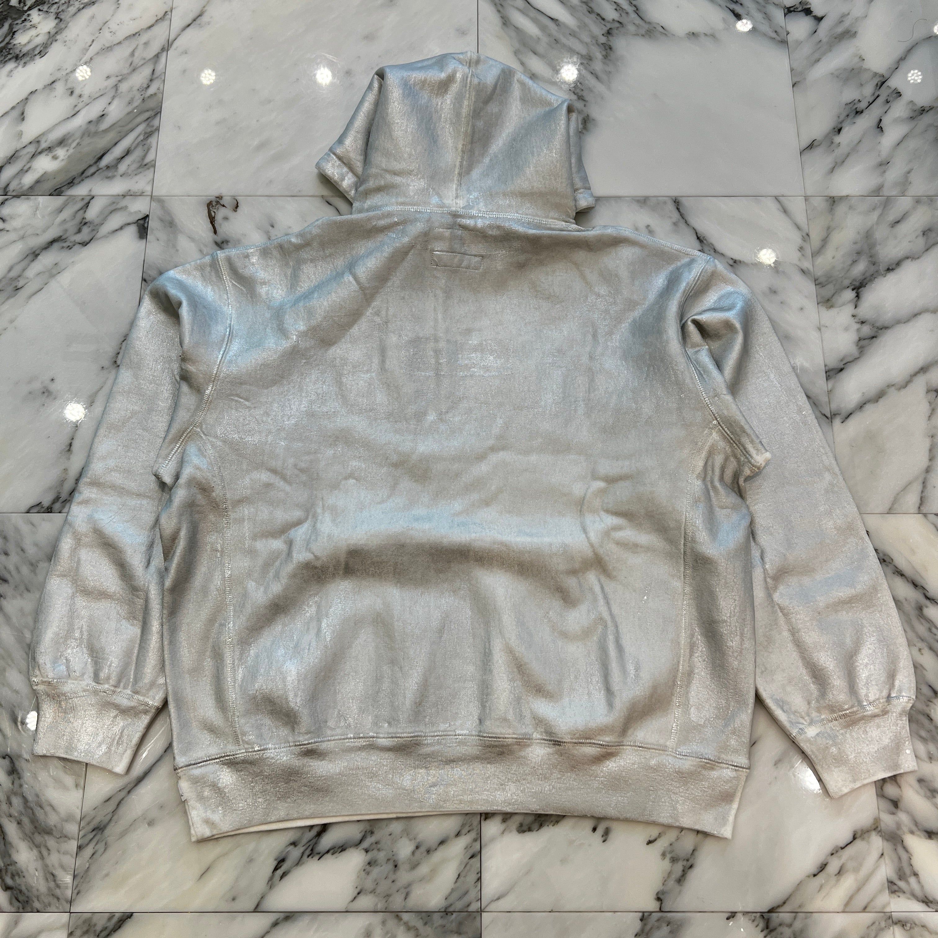 Supreme × MM6 Maison Margiela 2024SS Foil Box Logo Pullover Hoodie Size L シュプリーム × MM6 メゾンマルジェラ ホイル ボックスロゴ プルオーバーフーディ サイズＬ