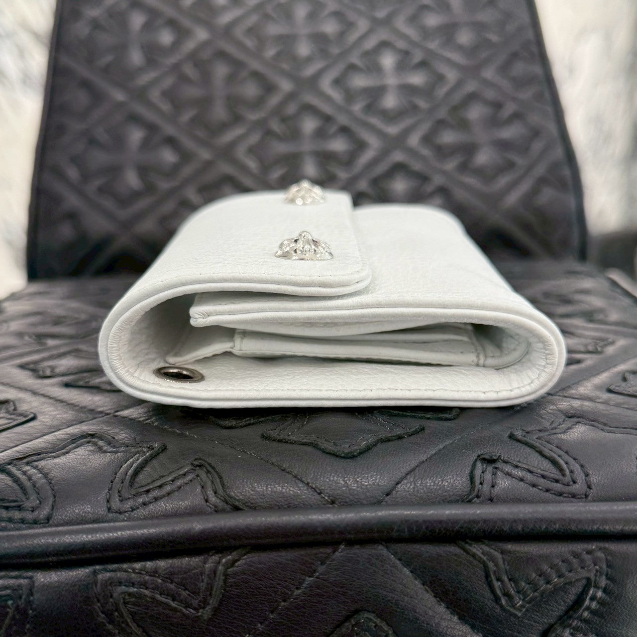 CHROME HEARTS Wave Mini Cross Ball Wallet クロムハーツ ウェイブミニ クロスボール ウォレット