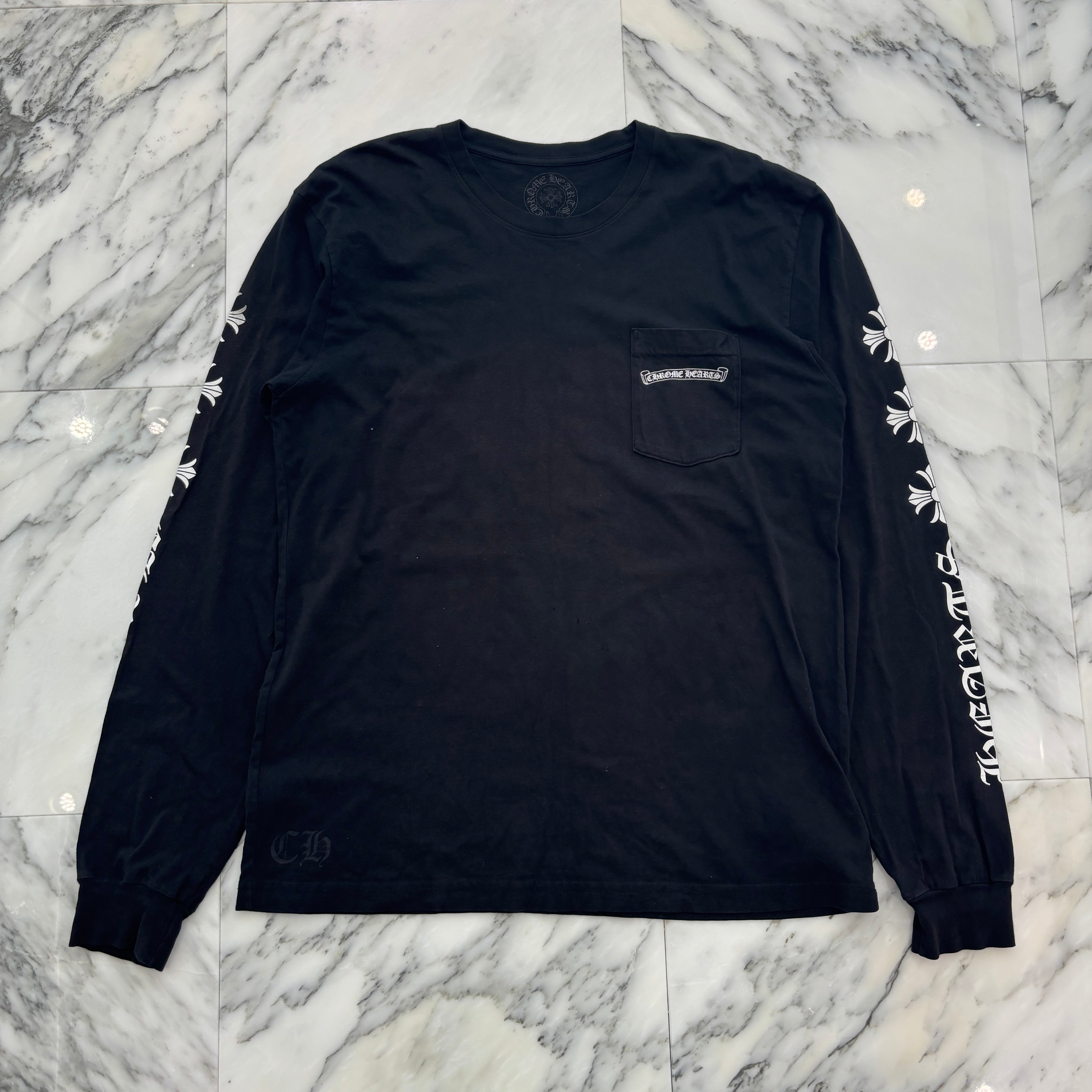 クロムハーツ 長袖 Tシャツ XL CHROME HEARTS Scroll CH Plus Long 