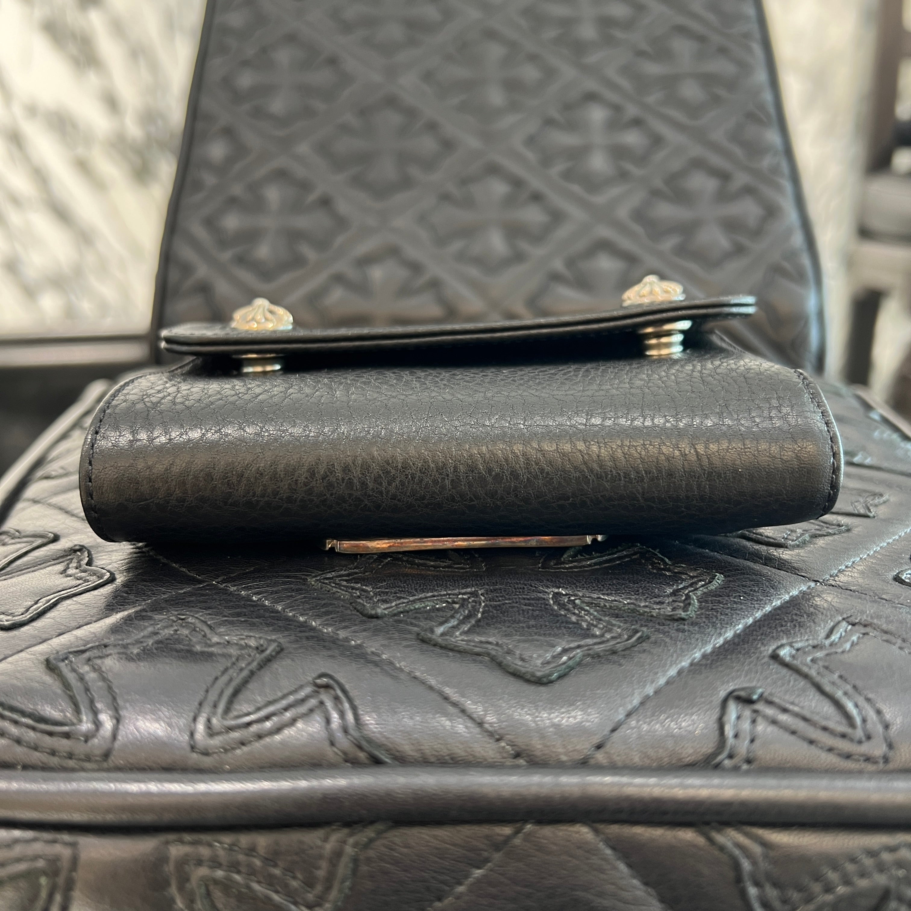 CHROME HEARTS Wave Mini Cross Ball Wallet クロムハーツ ウェーブ ミニ クロスボール ウォレット