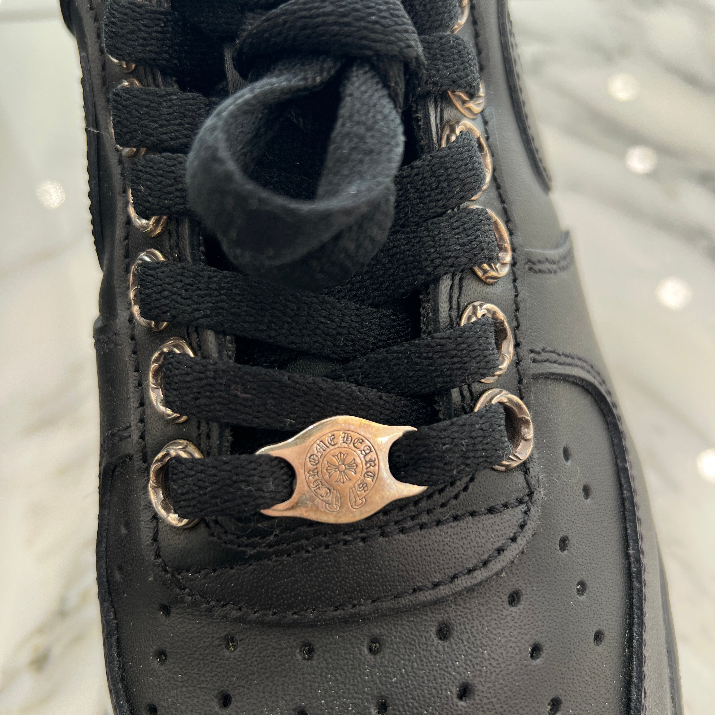CHROME HEARTS × NIKE AIR FORCE 1 '07 Custom Leather Sneakers Size US10(28.0cm) クロムハーツ×ナイキ エアフォース1 '07 カスタム レザースニーカー サイズ US10(28.0cm)