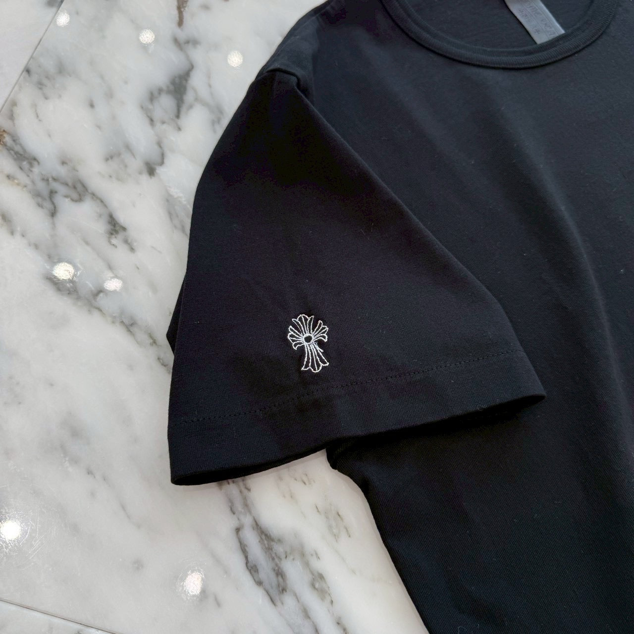 CHROME HEARTS Y NOT Vertical Logo Embroidery Tee Size L クロムハーツ ワイノット ヴァーティカルロゴ 刺繍 Tシャツ サイズL