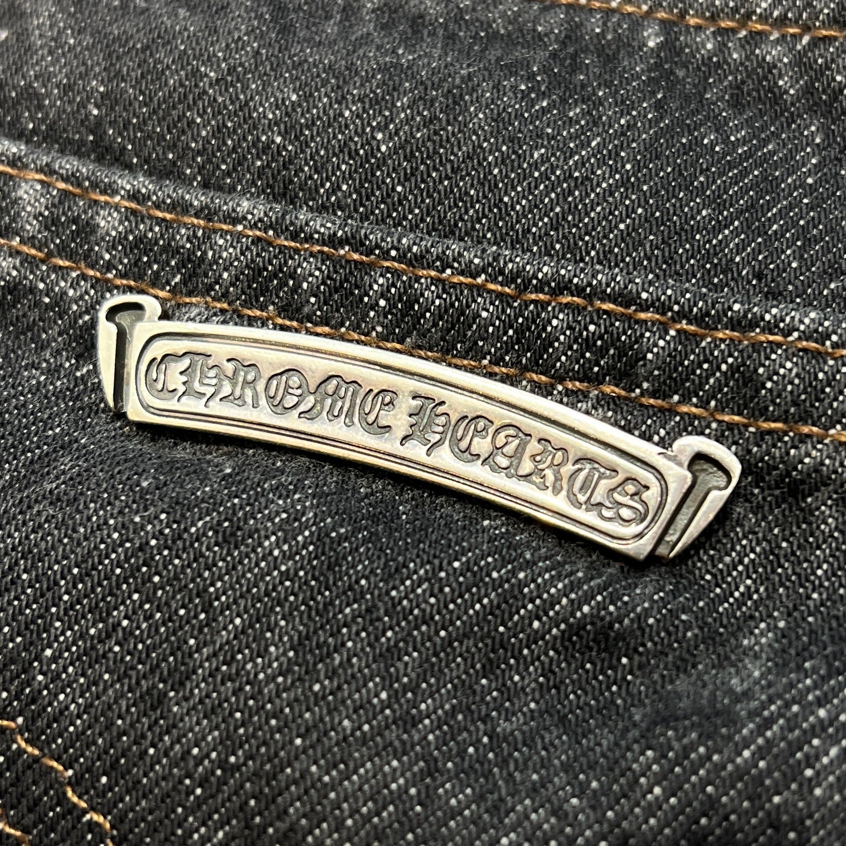 CHROME HEARTS × Levi's Body VNTG Cross Leather Patch Jeans Size 28 クロムハーツ × リーバイスボディ ヴィンテージ クロスレザーパッチ ジーンズ デニムパンツ サイズ28