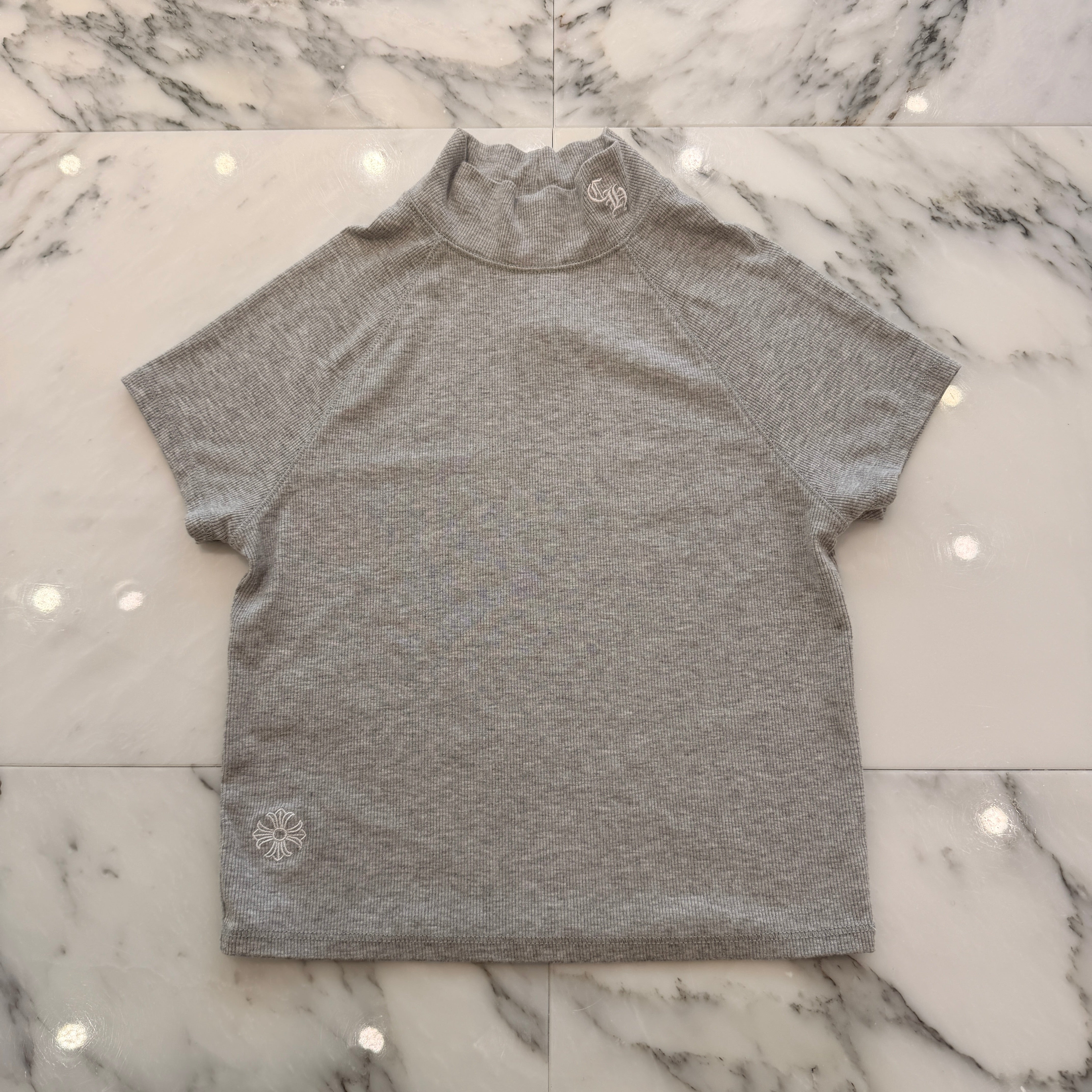 CHROME HEARTS BAD SEED CH Plus Mock Neck Tee Size XS クロムハーツ バッドシード CHプラス モックネック Tシャツ サイズXS