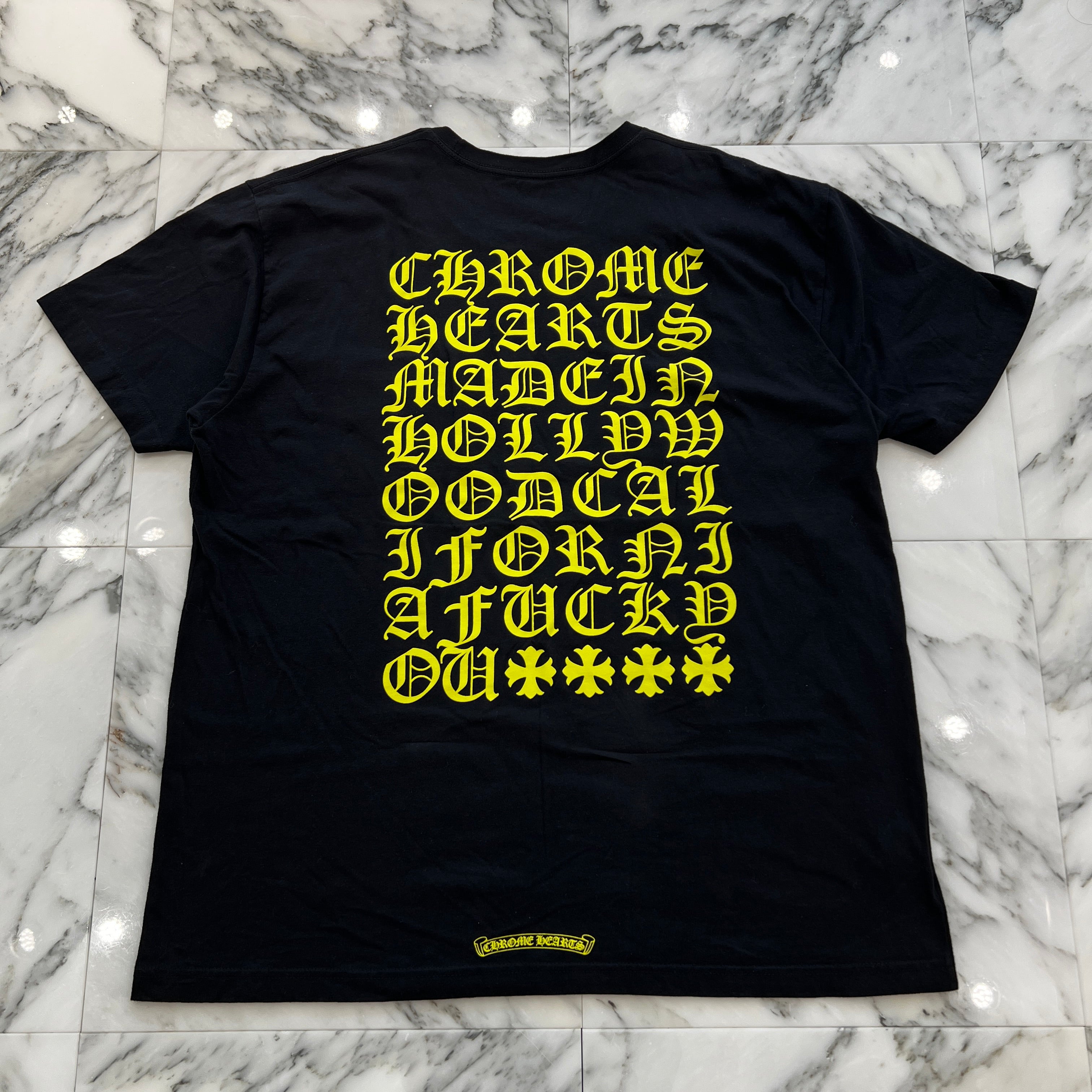 CHROME HEARTS Made In Hollywood Vertical Logo Tee Size XXL クロムハーツ メイドインハリウッド ヴァーティカルロゴ Tシャツ サイズXXL