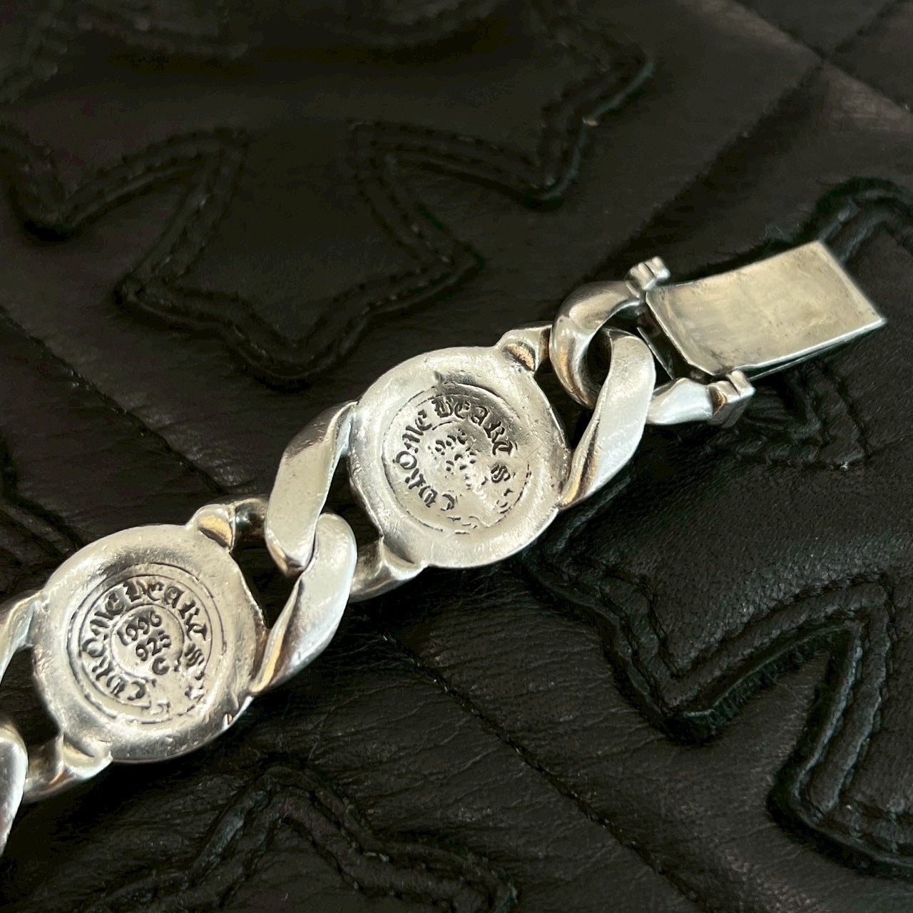 クロムハーツ　クロスリンク　6 LINK Silver 925 CHROME HEARTS Cross Link Bracelet 6 LINK クロムハーツ クロスリンク