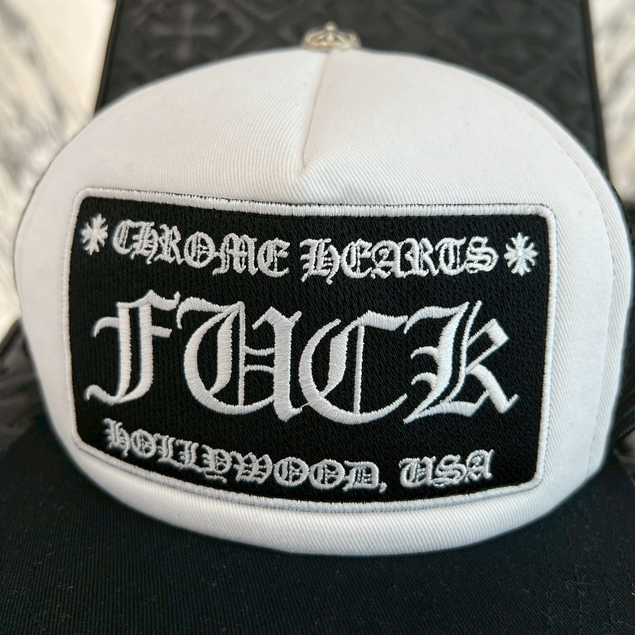 CHROME HEARTS TRUCKER FUCK CAP Size ONE SIZE（51-61）クロムハーツ トラッカーキャップ メッシュキャップ FUCKパッチ サイズONE SIZE（51-61）