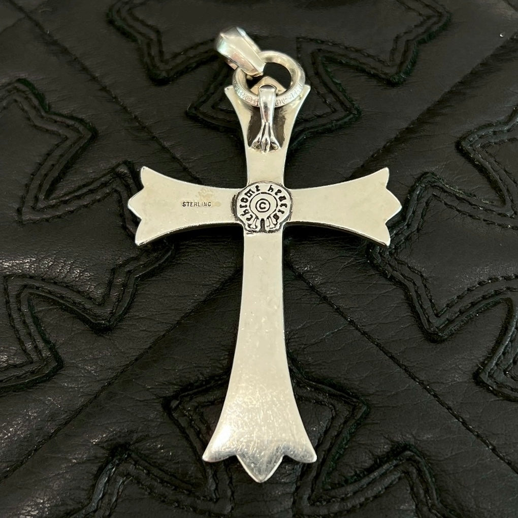 CHROME HEARTS Large Cross With Bail Pendant Top クロムハーツ ラージクロス ウィズ ベイル ペンダントトップ