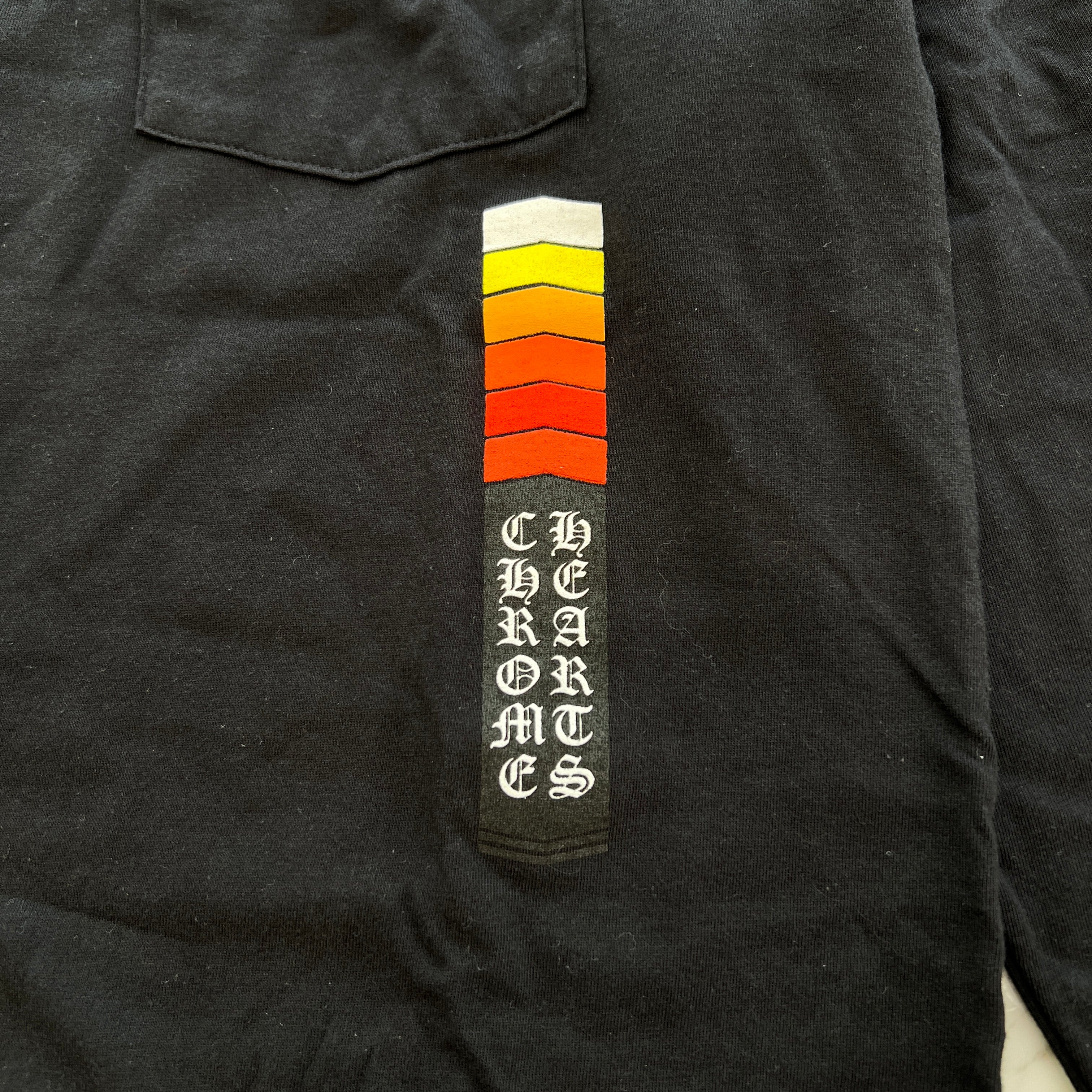 CHROME HEARTS Neon Bar Logo Long Sleeve Tee Size M クロムハーツ ネオンバー ロゴ ロングスリーブ Tシャツ サイズM