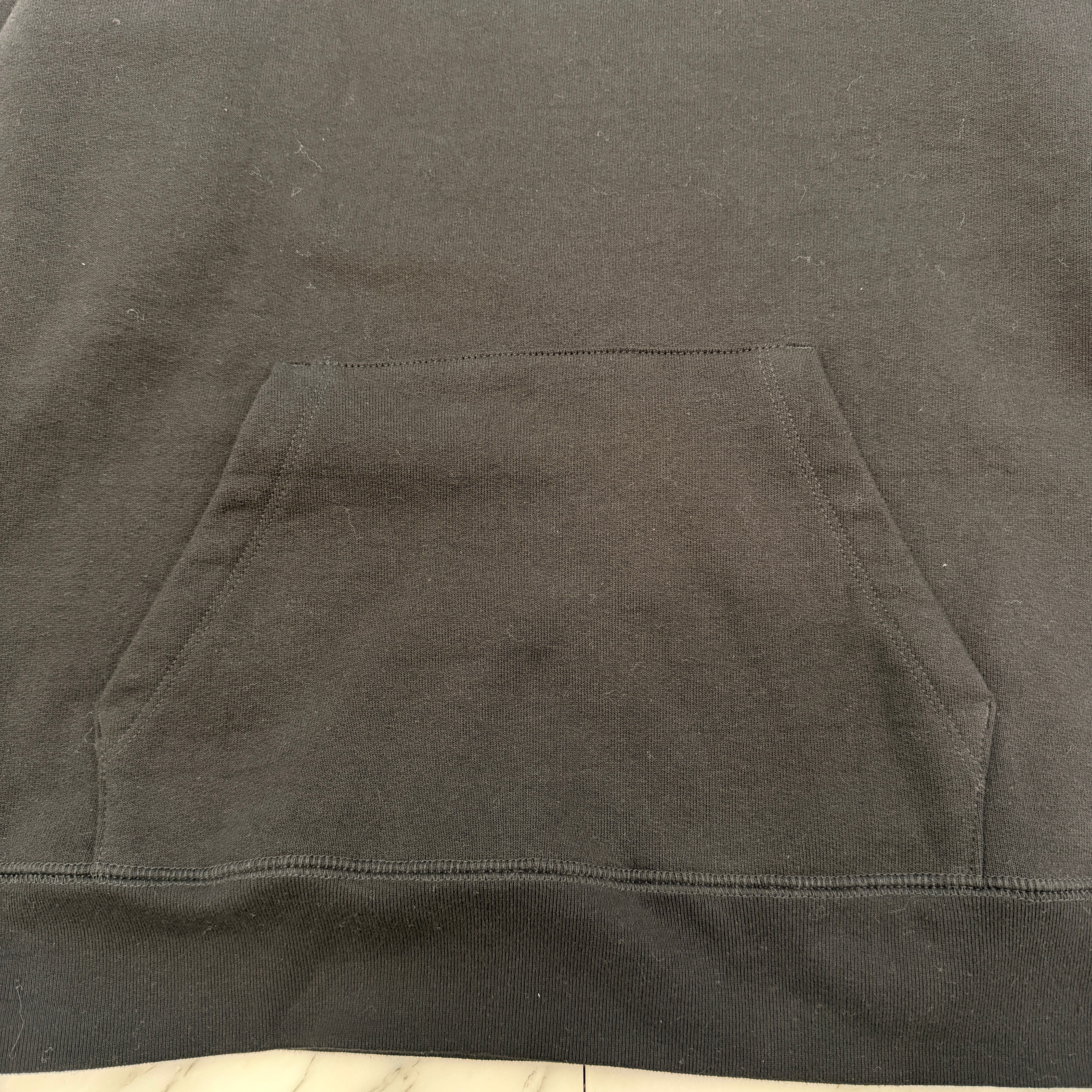 CHROME HEARTS Y NOT Cemetery Cross Leather Patch Pullover Hoodie Size L クロムハーツ ワイノット セメタリークロス レザーパッチ プルオーバーフーディー サイズL